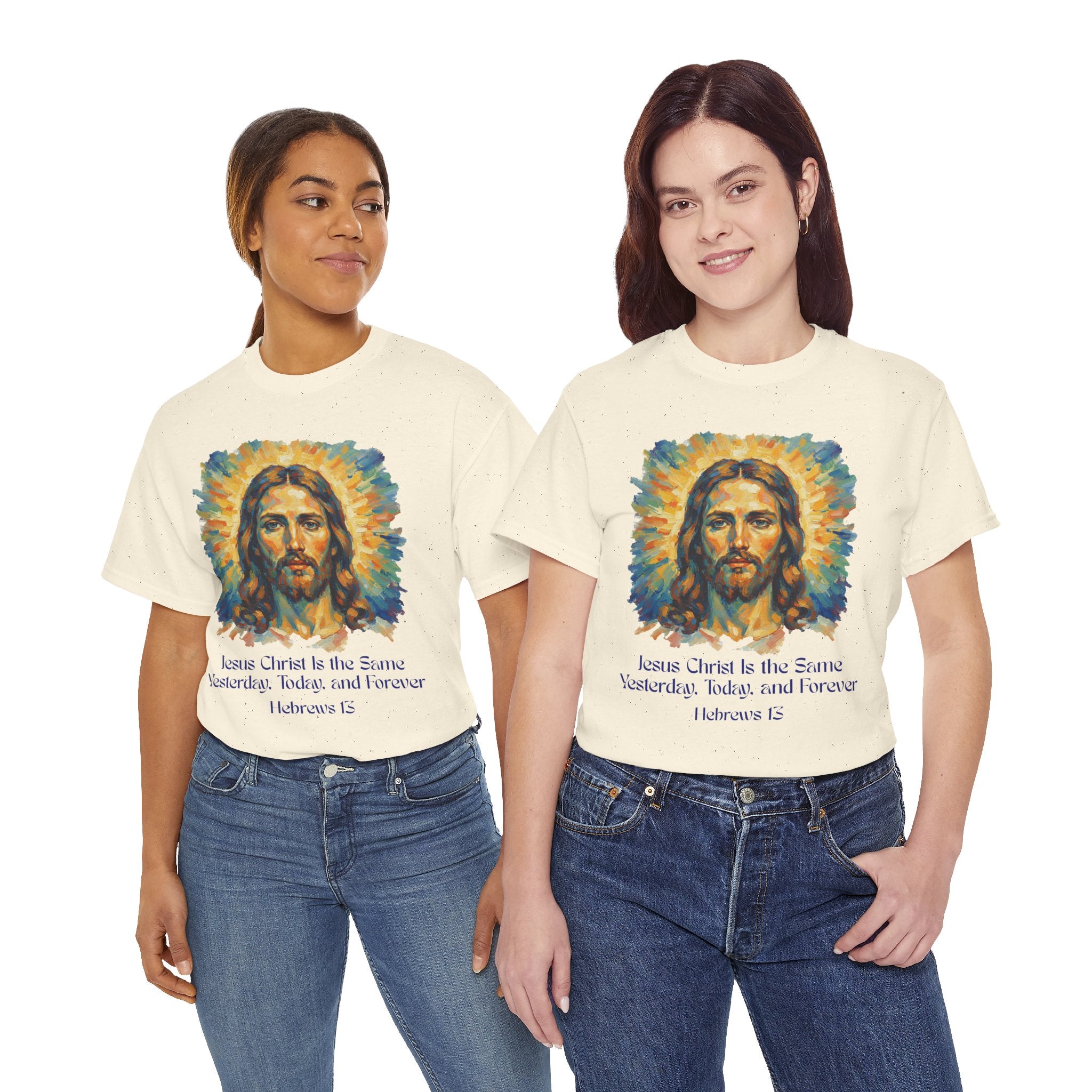 Jesus Portrait – Van Gogh Inspired Style Religious Inspirational Tee - Jesus Christ Design, Faith Shirt, Christian Clothing, Birthday Gift, Everyday Wear