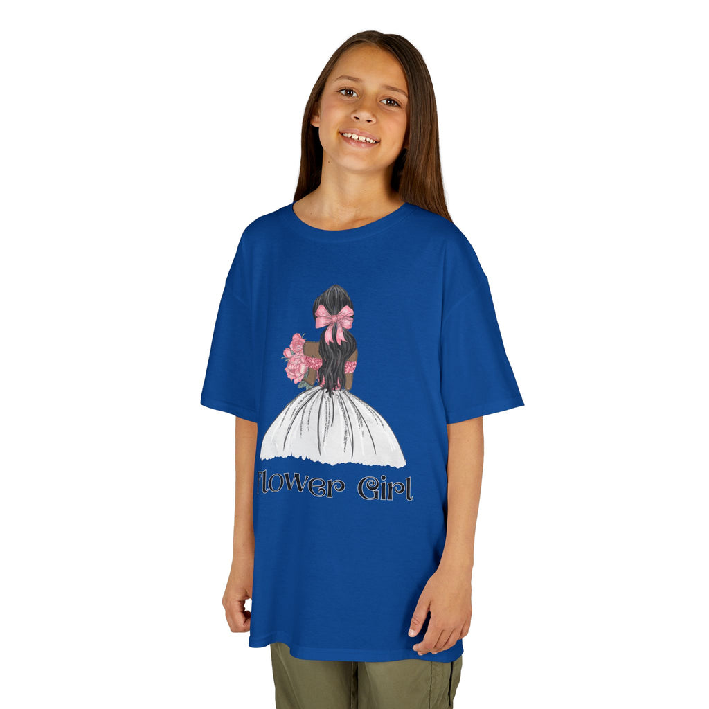 Flower Girl Kids Tee, Cute Floral T-Shirt for Flower Girls, Wedding Apparel, Toddler Gift, Birthday Outfit, Spring Fling Top