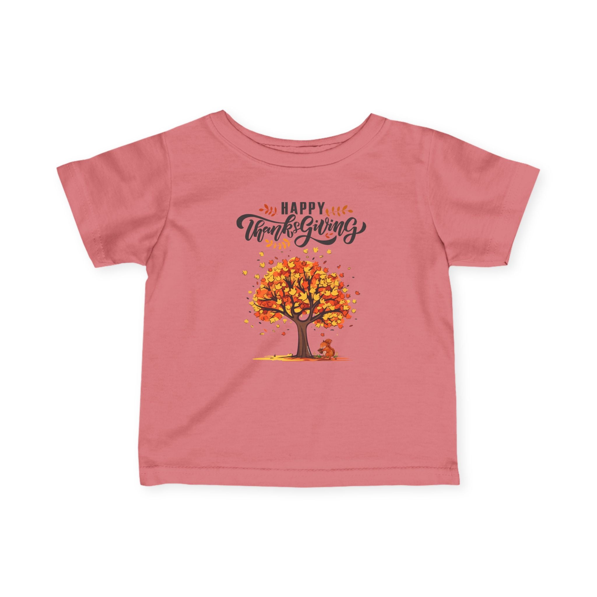 Thanksgiving Infant Tee, Cute Baby Shirt, Fall Baby Clothes, Happy Thanksgiving T-Shirt, Autumn Baby Outfit, Toddler Apparel