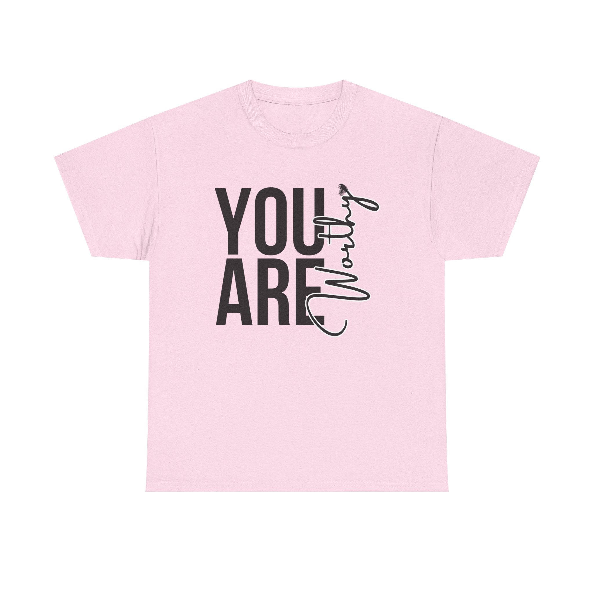 You Are Worthy Unisex Heavy Cotton Tee, Motivational Quote Shirt, Gift for Friends, Self-Love Tee, Uplifting Apparel, Positive [...]