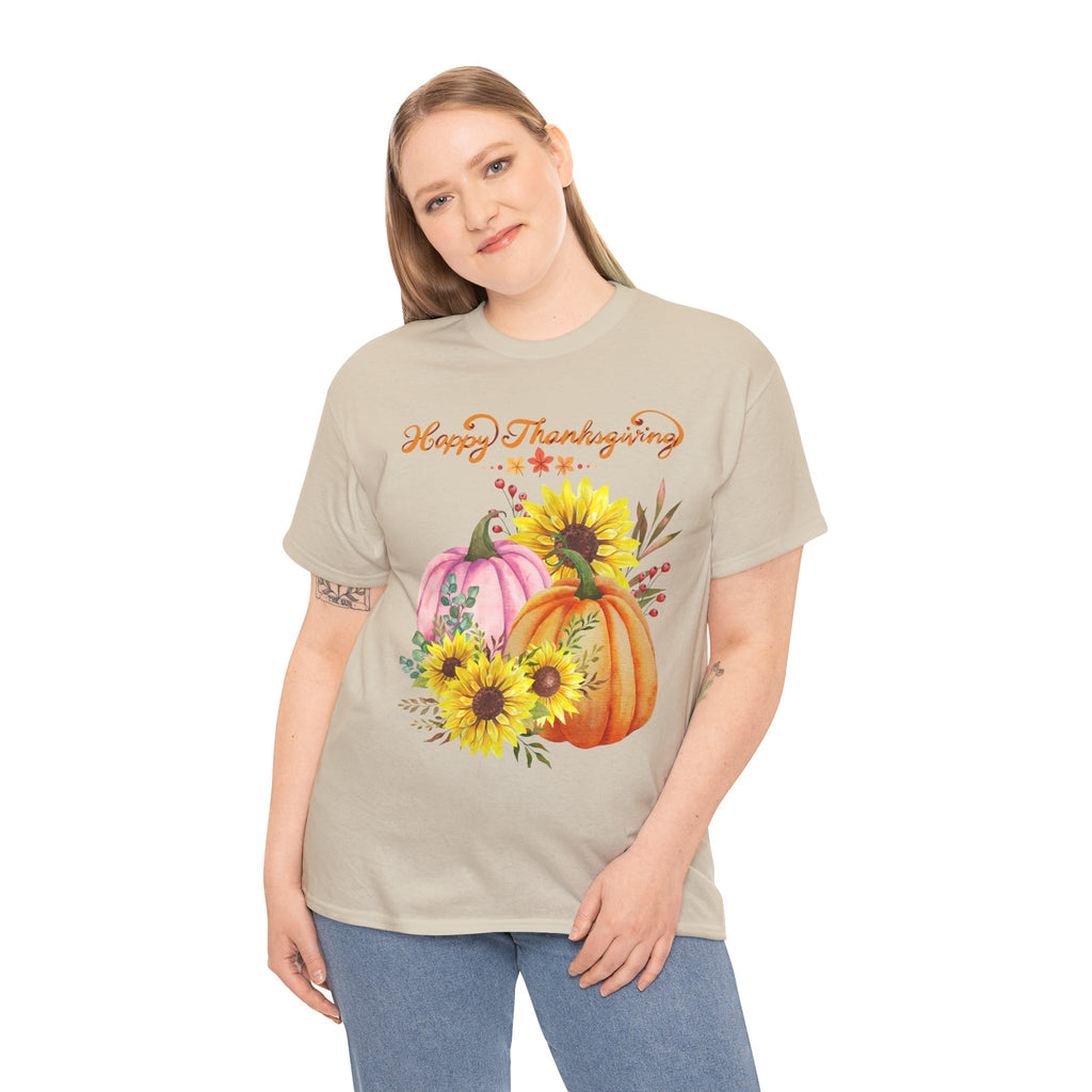 Thanksgiving T-shirts, Pumpkin Tee, Autumn Shirt, Unisex Fall Apparel, Holiday Gift, Cozy Outfit, Harvest Festival Clothing