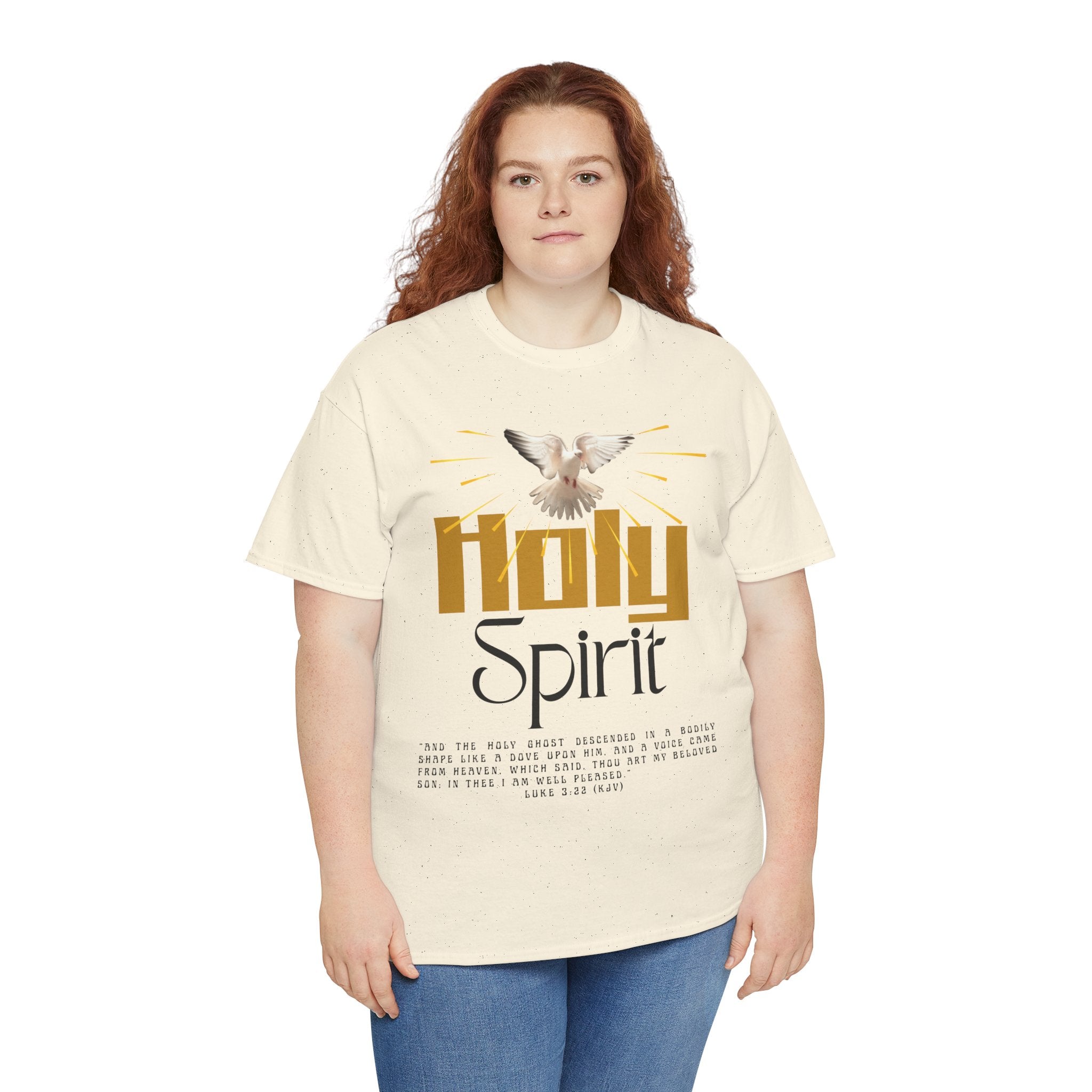 Christian T-shirts, Holy Spirit Unisex Heavy Cotton Tee, Inspirational T-Shirt for Faith Celebration, Christian Gift, Spiritual Attire, Religious Apparel