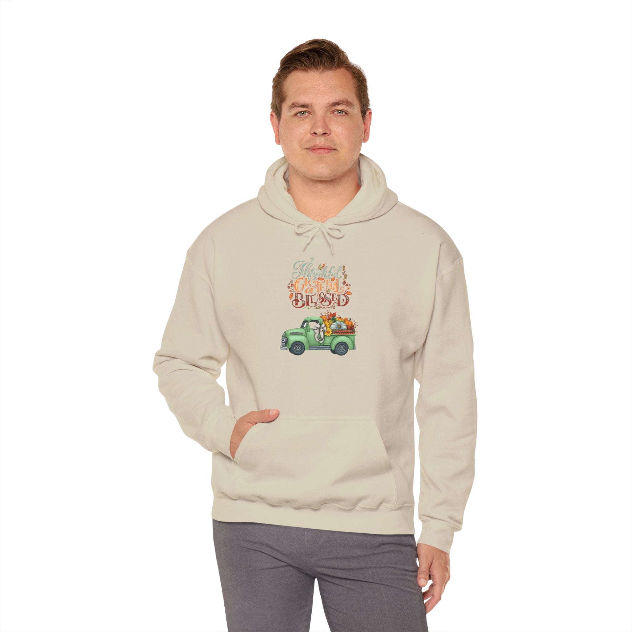 Festive Truck Sweatshirt - Cozy Holiday Hoodie, Winter Gift, Christmas Apparel, Unisex Clothing, Seasonal Fashion