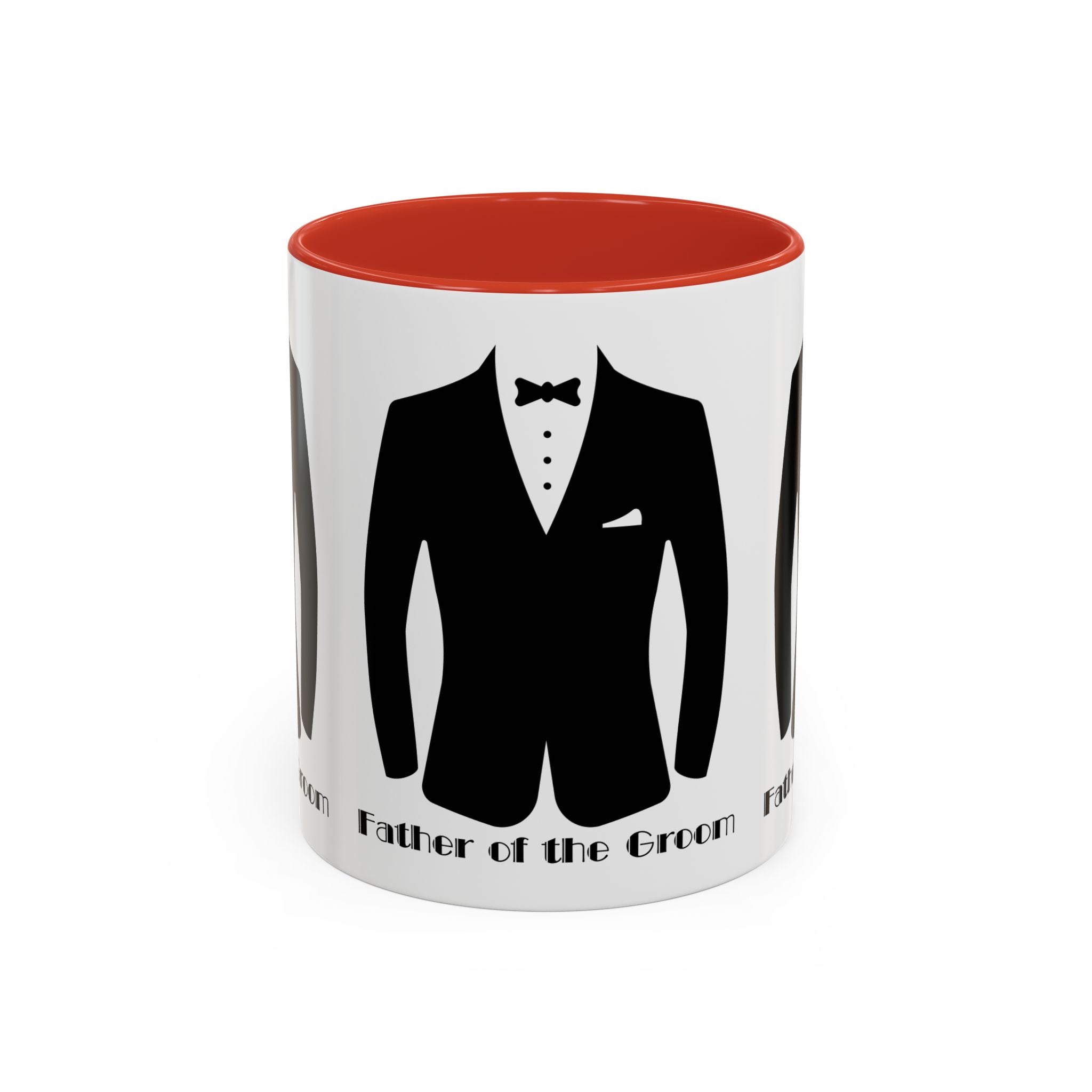 Father of the Groom Accent Coffee Mug 11/15 oz- Perfect Groomsmen Gift, Wedding Keepsake, Stylish Drinkware, Unique Wedding Favor