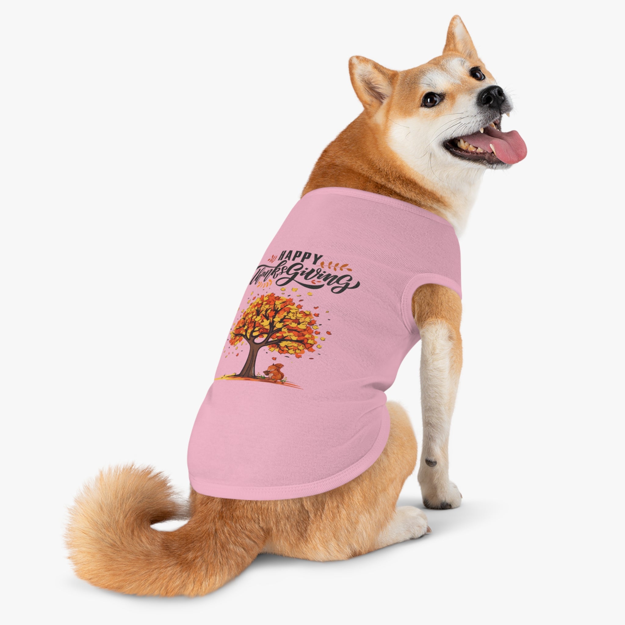 Thanksgiving Pet Tank Top, Dog Shirt, Fall Apparel, Cute Dog Clothes, Pumpkin Spice Season
