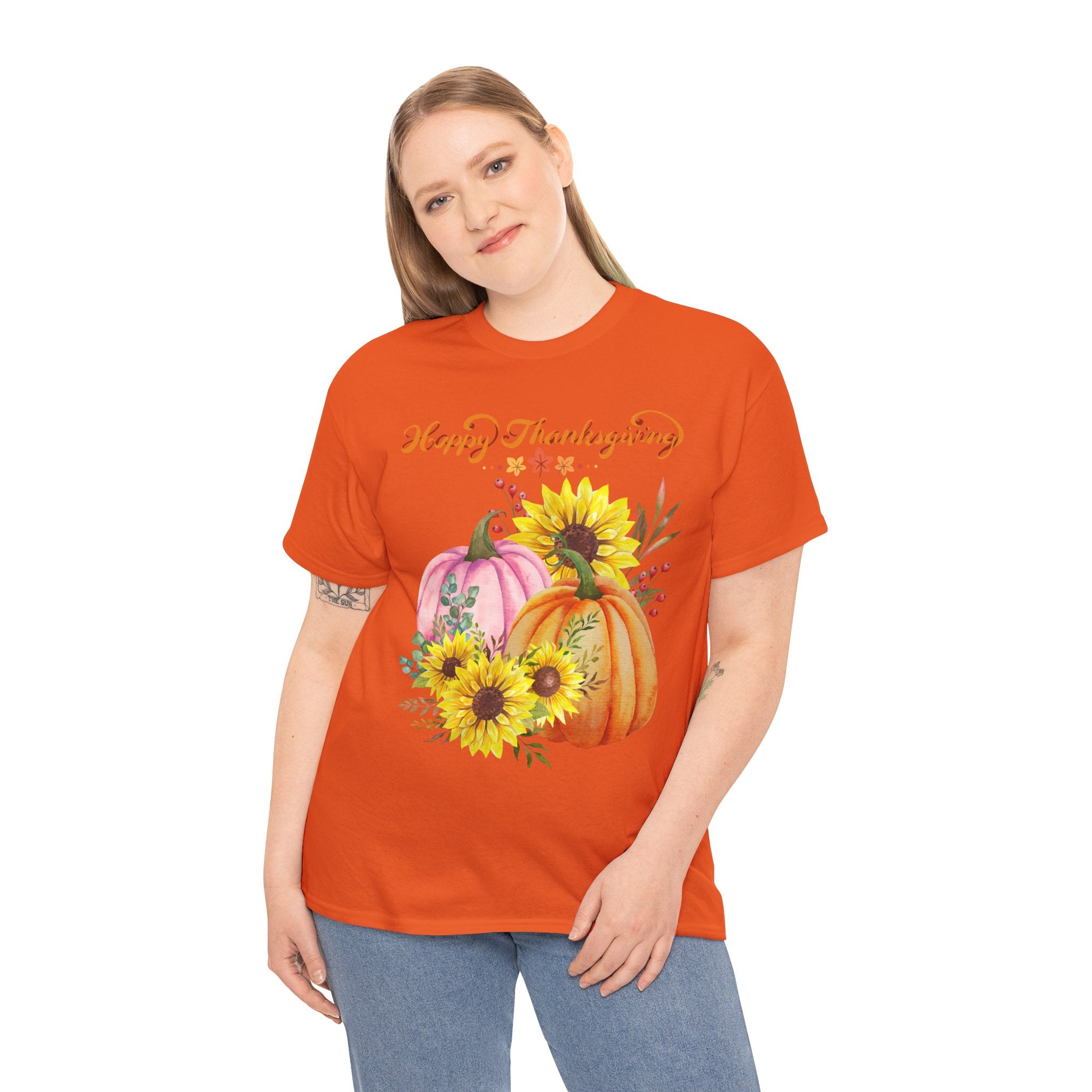 Thanksgiving T-shirts, Pumpkin Tee, Autumn Shirt, Unisex Fall Apparel, Holiday Gift, Cozy Outfit, Harvest Festival Clothing