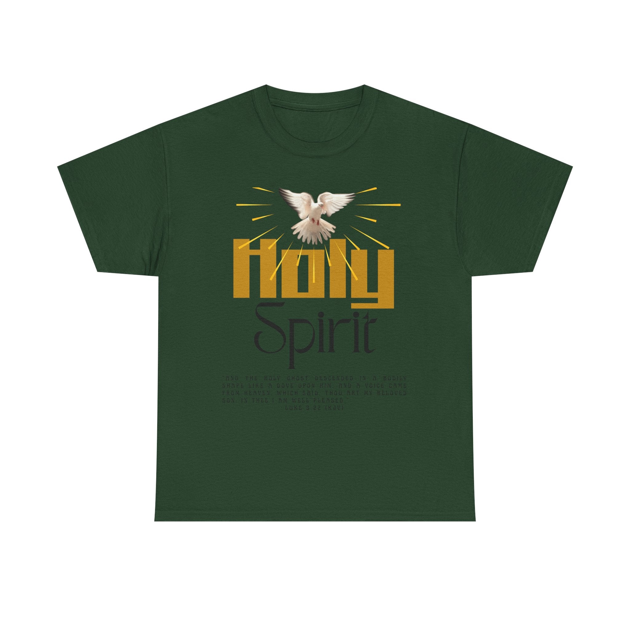 Christian T-shirts, Holy Spirit Unisex Heavy Cotton Tee, Inspirational T-Shirt for Faith Celebration, Christian Gift, Spiritual Attire, Religious Apparel