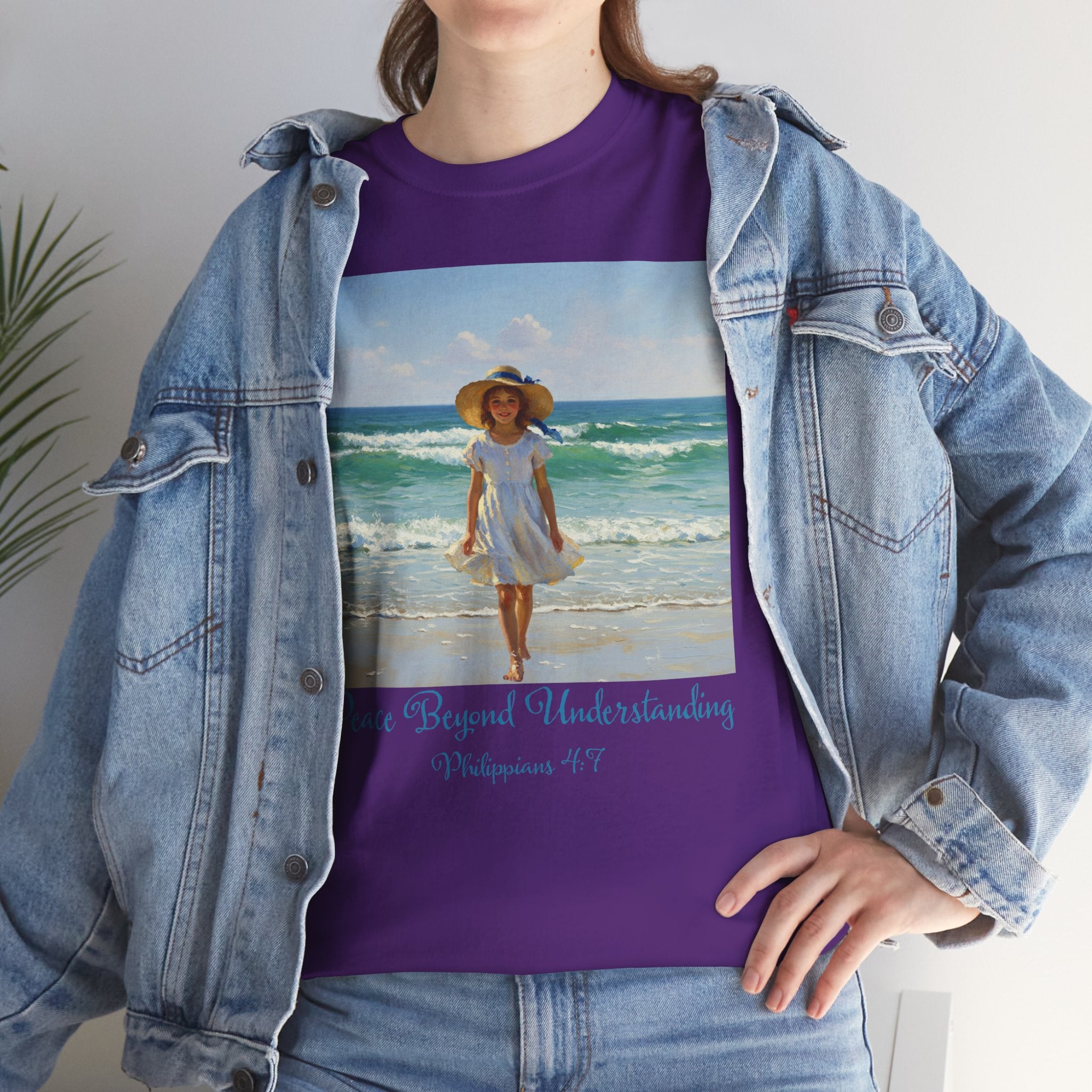 Serene Beach Vibes Tee for Summer Days, Top for Women, Casual Wear, Gifts for Beach Lovers, Vacay Essentials