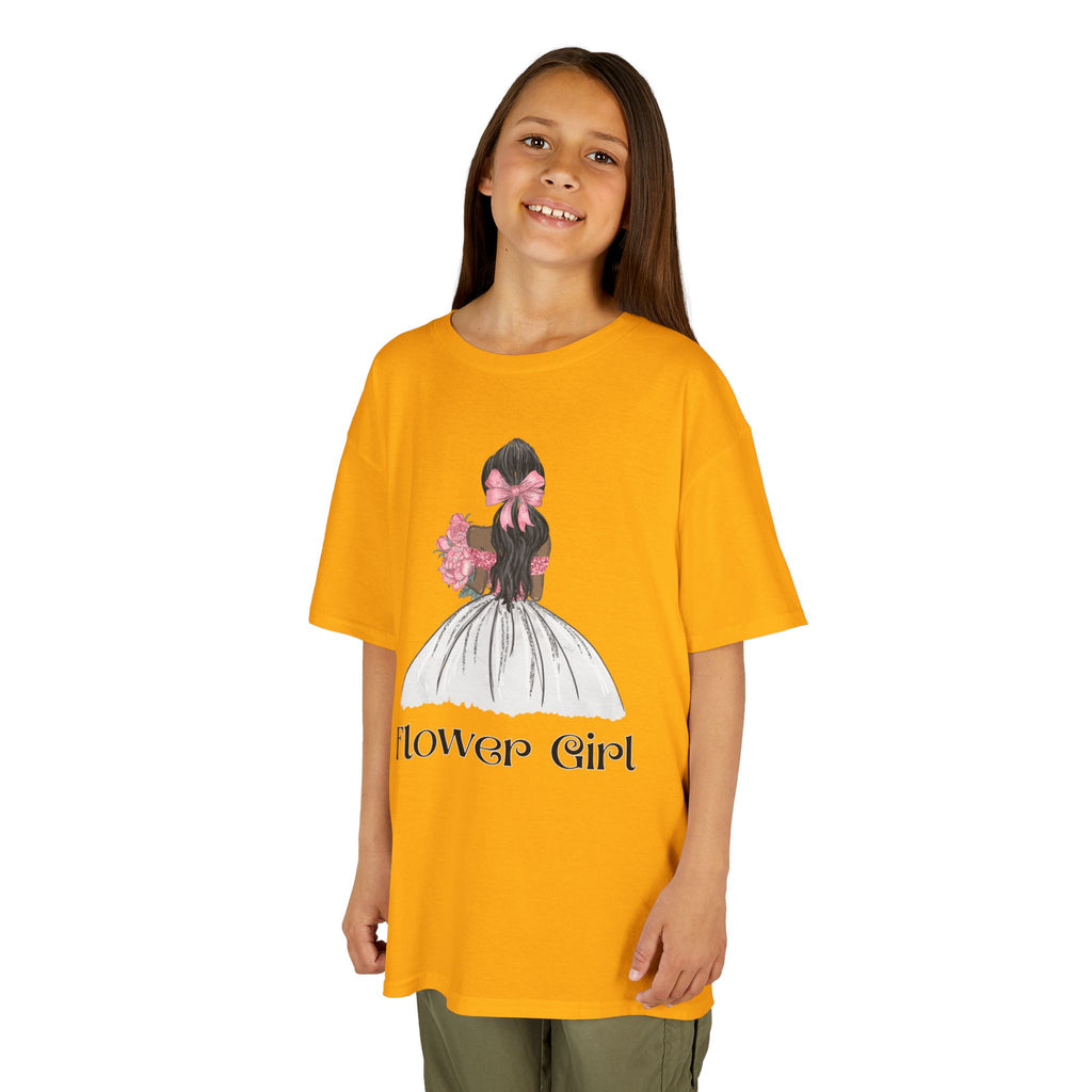Flower Girl Kids Tee, Cute Floral T-Shirt for Flower Girls, Wedding Apparel, Toddler Gift, Birthday Outfit, Spring Fling Top