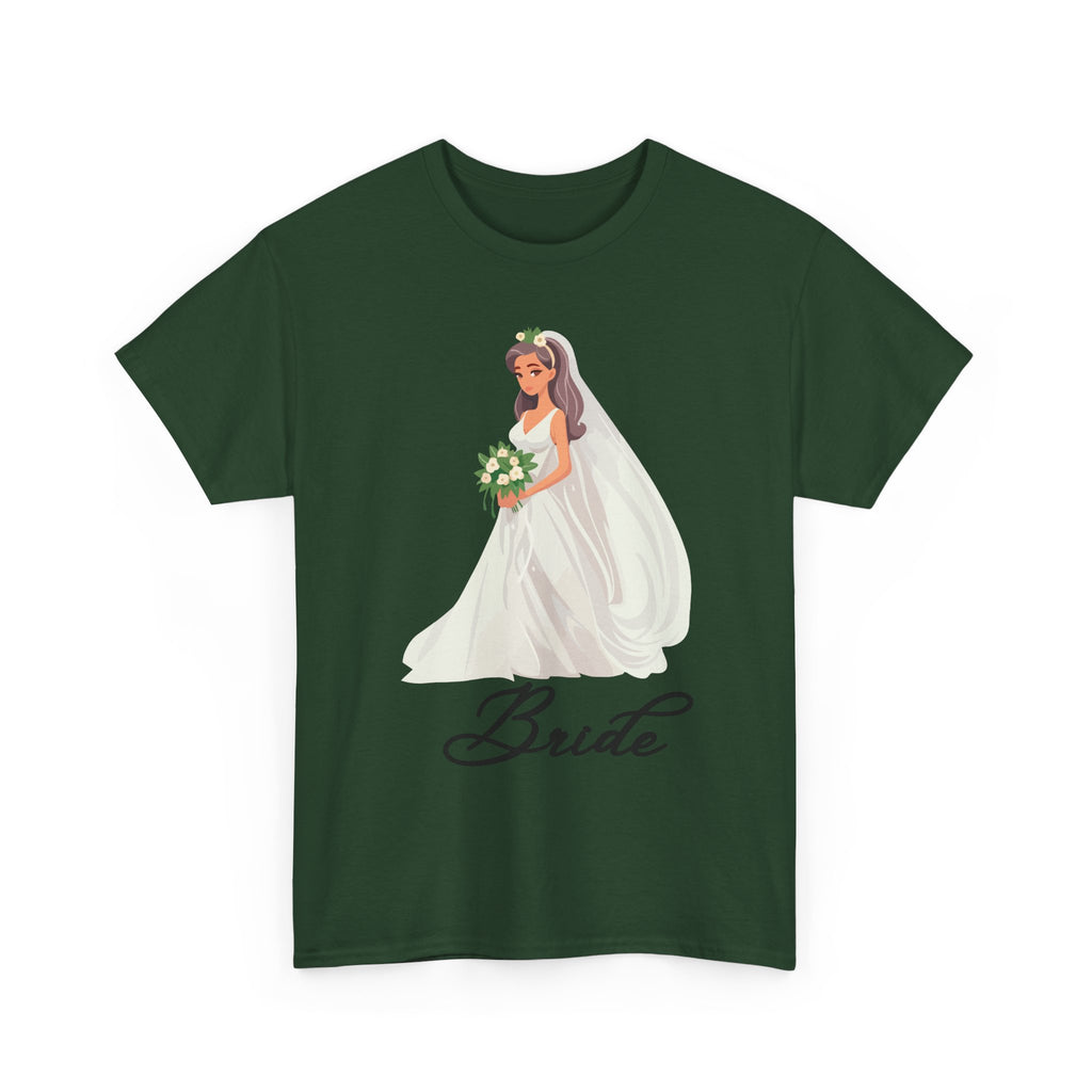 Bride Sketch Unisex Heavy Cotton Tee - Perfect for Weddings, Bridal Showers, Bachelorette Parties, Engagements, and Gifts