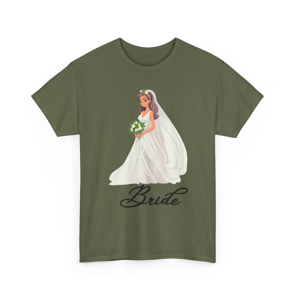 Bride Sketch Unisex Heavy Cotton Tee - Perfect for Weddings, Bridal Showers, Bachelorette Parties, Engagements, and Gifts