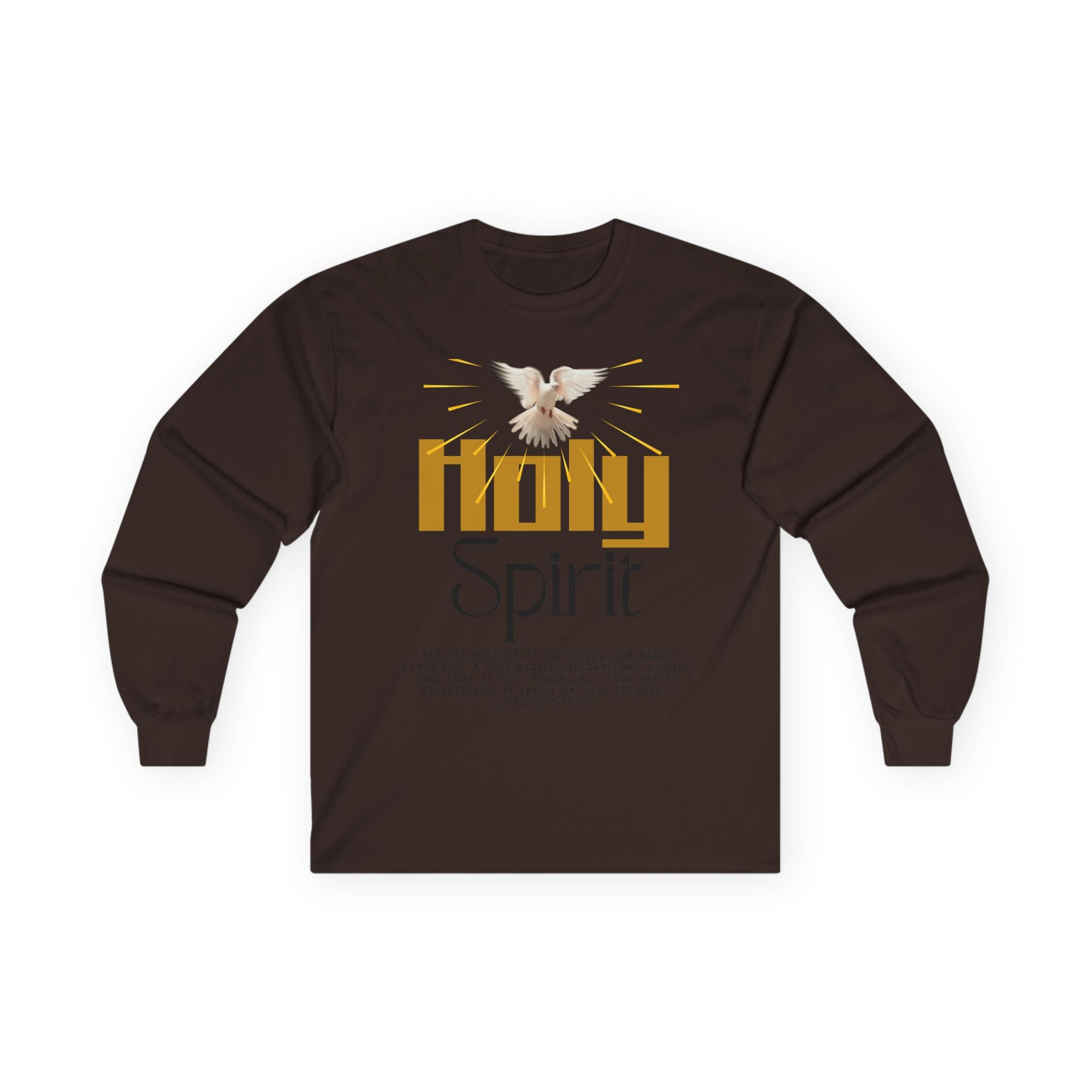Holy Spirit Long Sleeve Tee - Faith Shirt, Religious Apparel, Spiritual Gift, Easter Wear, Christian Clothing