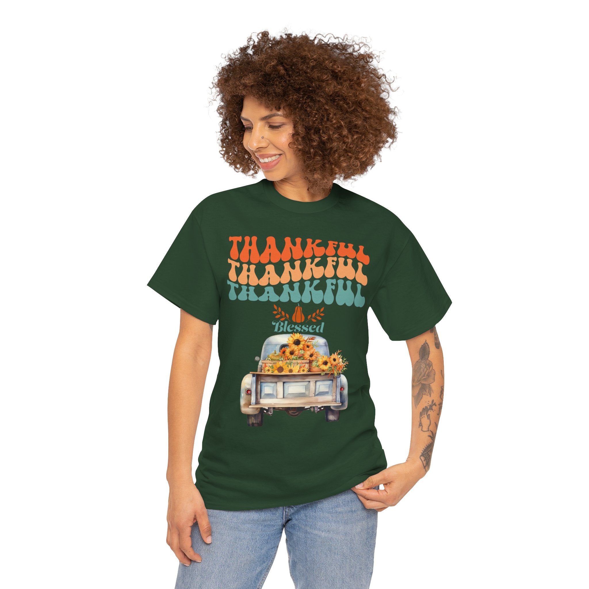 Thankful Vibes Unisex Tee - Perfect for Thanksgiving, Gratitude, Casual Wear, Gifts, Summer Days