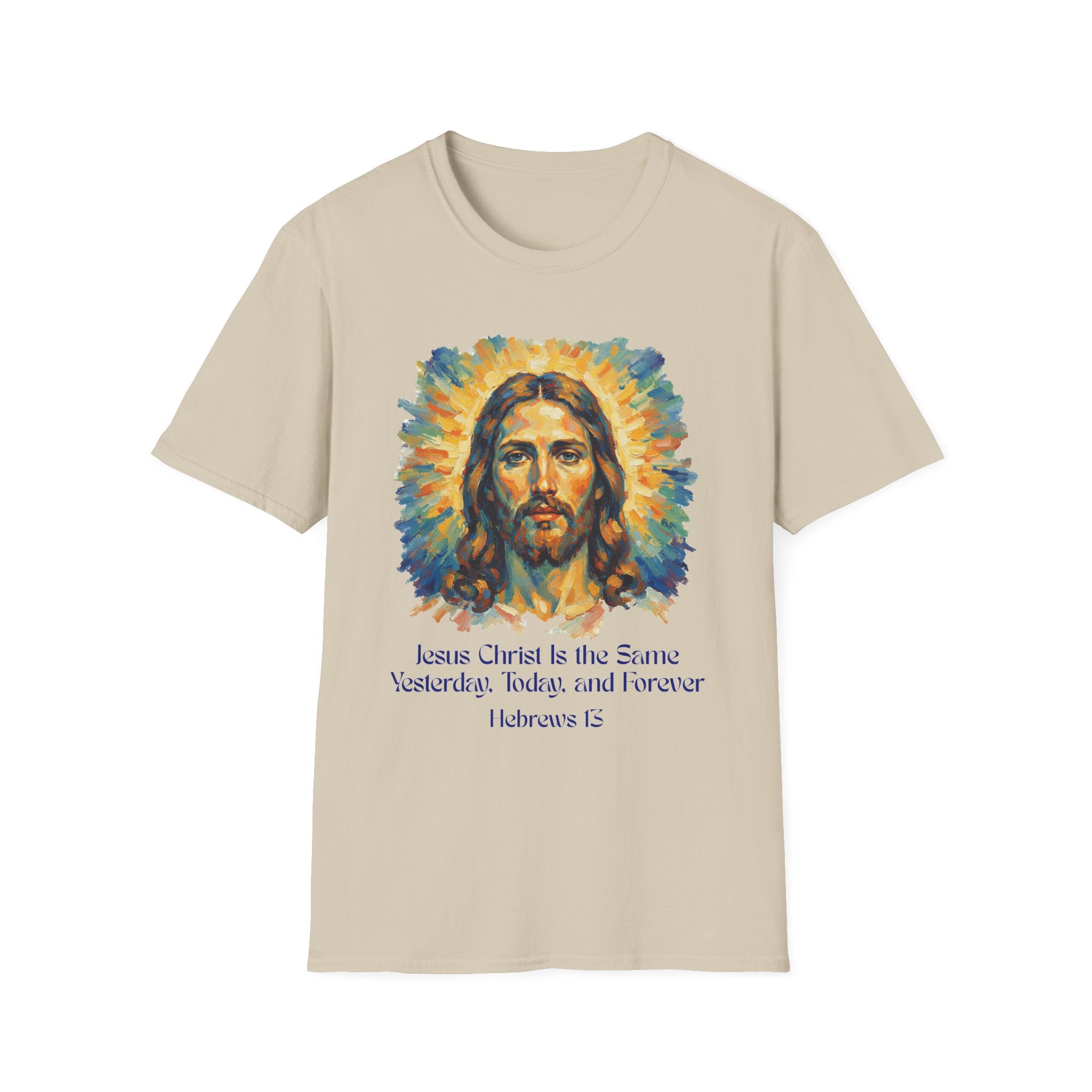 Jesus Christ Graphic Tee, Unisex Softstyle T-Shirt, Faith Apparel, Inspirational Gift, Religious Top
