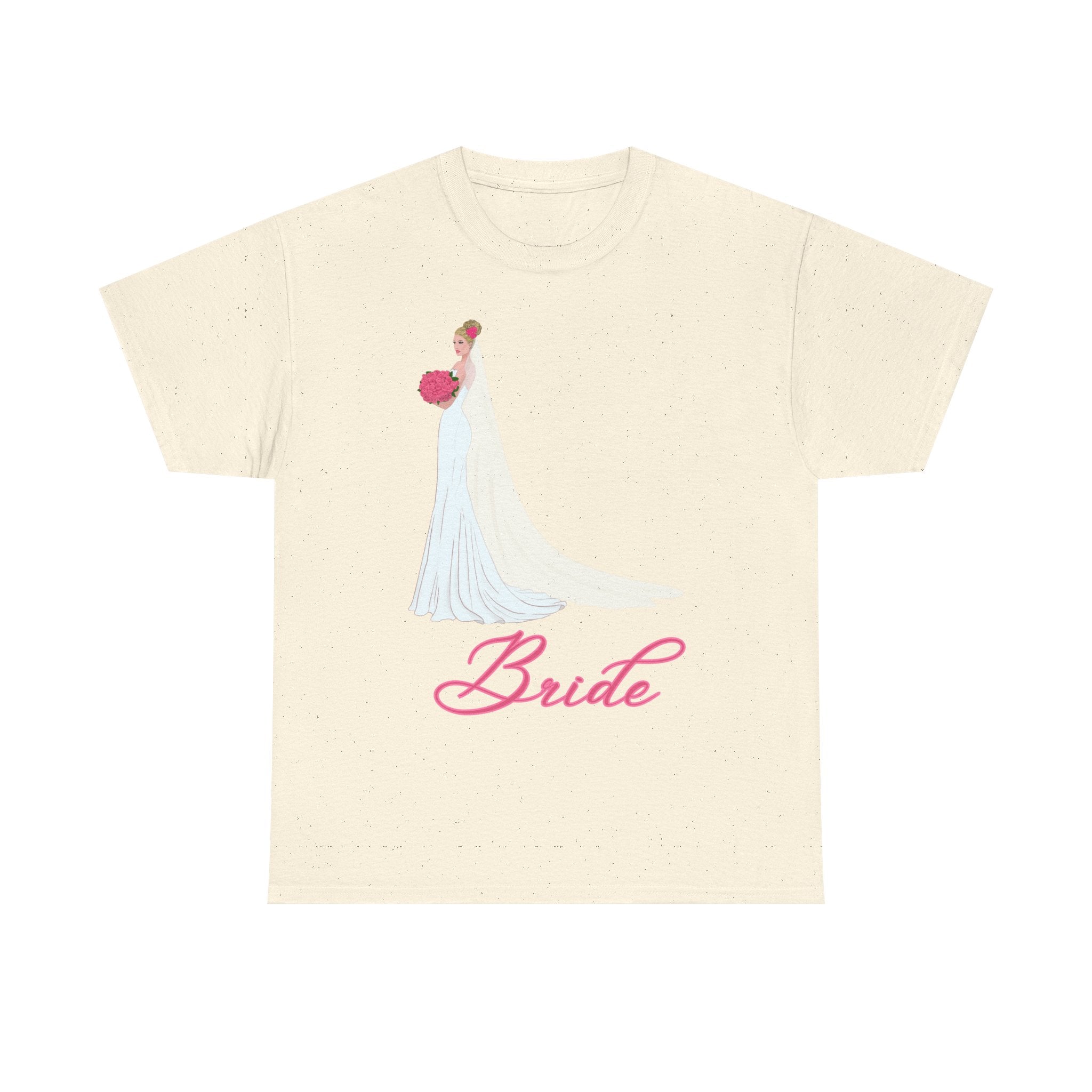 Bride Unisex Heavy Cotton Tee, Wedding Gift, Bridal Party Shirt, Engagement Party Top, Bride T-Shirt, Bridal Shower Attire