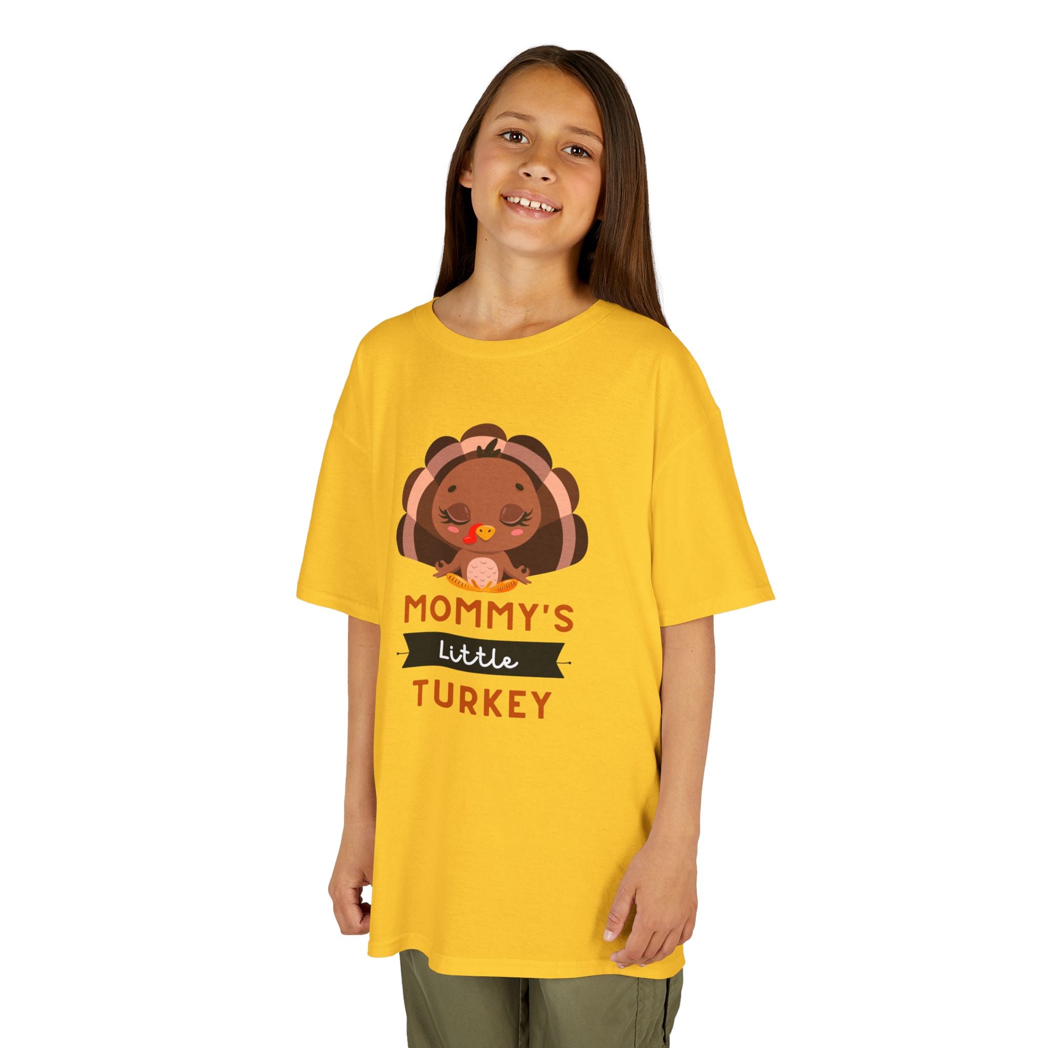Kids Thanksgiving Tee, Mommy's Little Turkey Shirt, Fall Holiday Outfit, Thanksgiving Gift, Adorable Kids Fashion