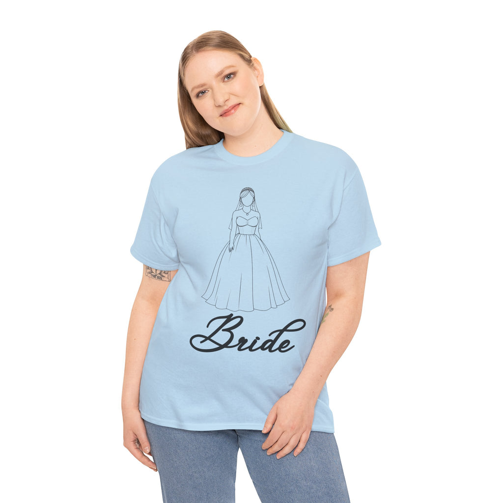 Bride Graphic Unisex Heavy Cotton Tee, Wedding Shirt, Bridal Party Gift, Engagement Celebration, Bride-to-Be Apparel, Wedding Day Outfit