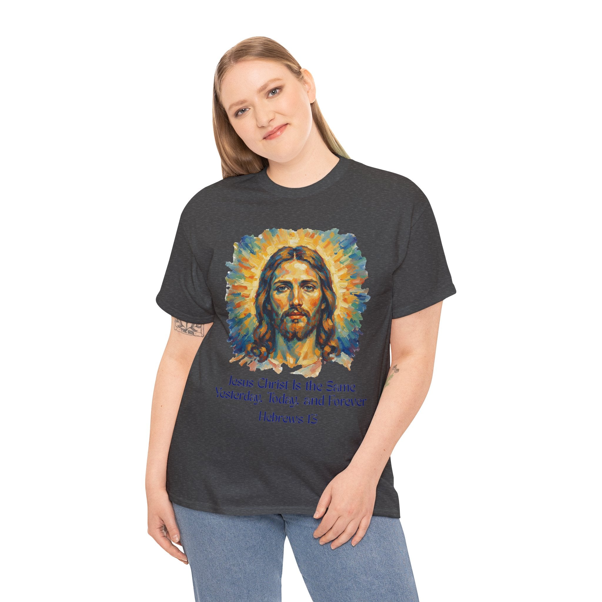 Jesus Portrait – Van Gogh Inspired Style Religious Inspirational Tee - Jesus Christ Design, Faith Shirt, Christian Clothing, Birthday Gift, Everyday Wear