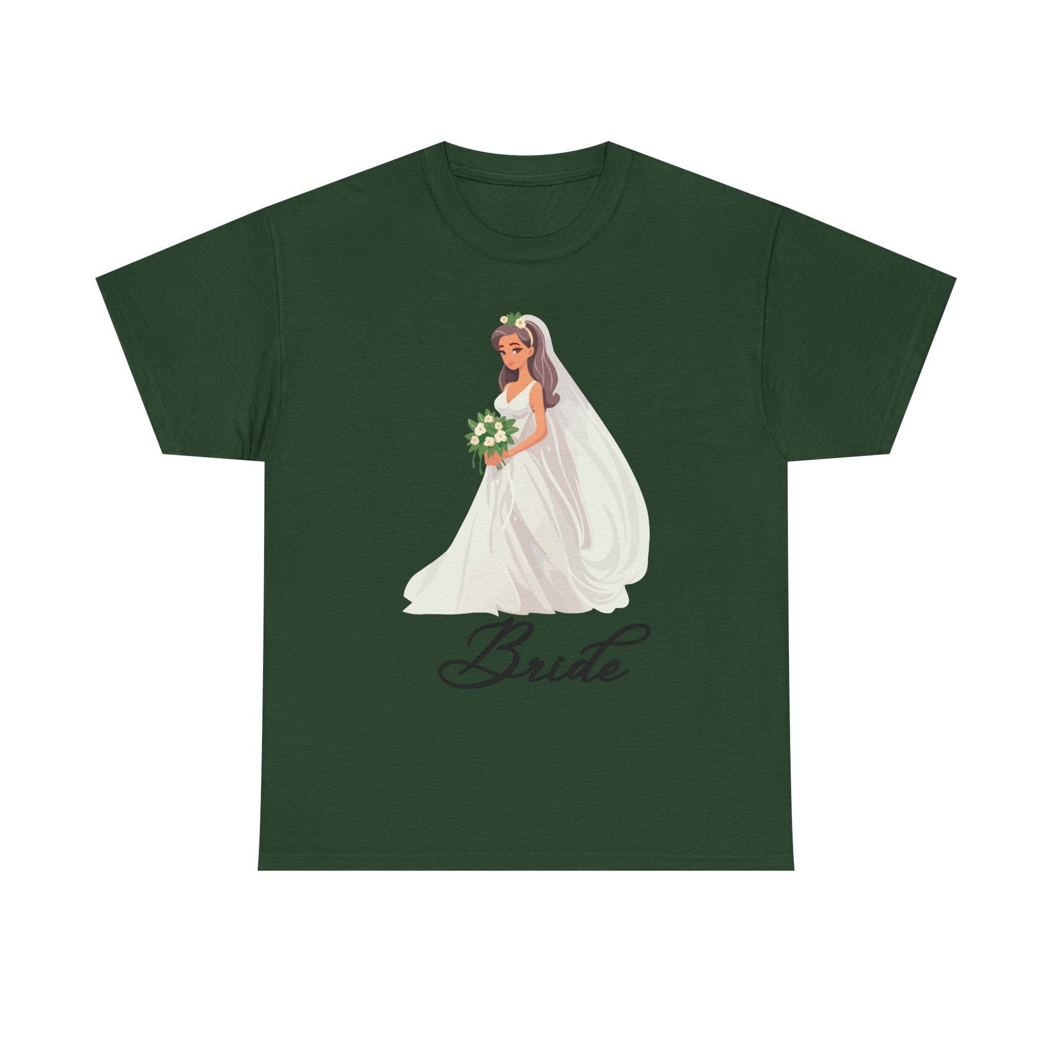 Bride Sketch Unisex Heavy Cotton Tee - Perfect for Weddings, Bridal Showers, Bachelorette Parties, Engagements, and Gifts