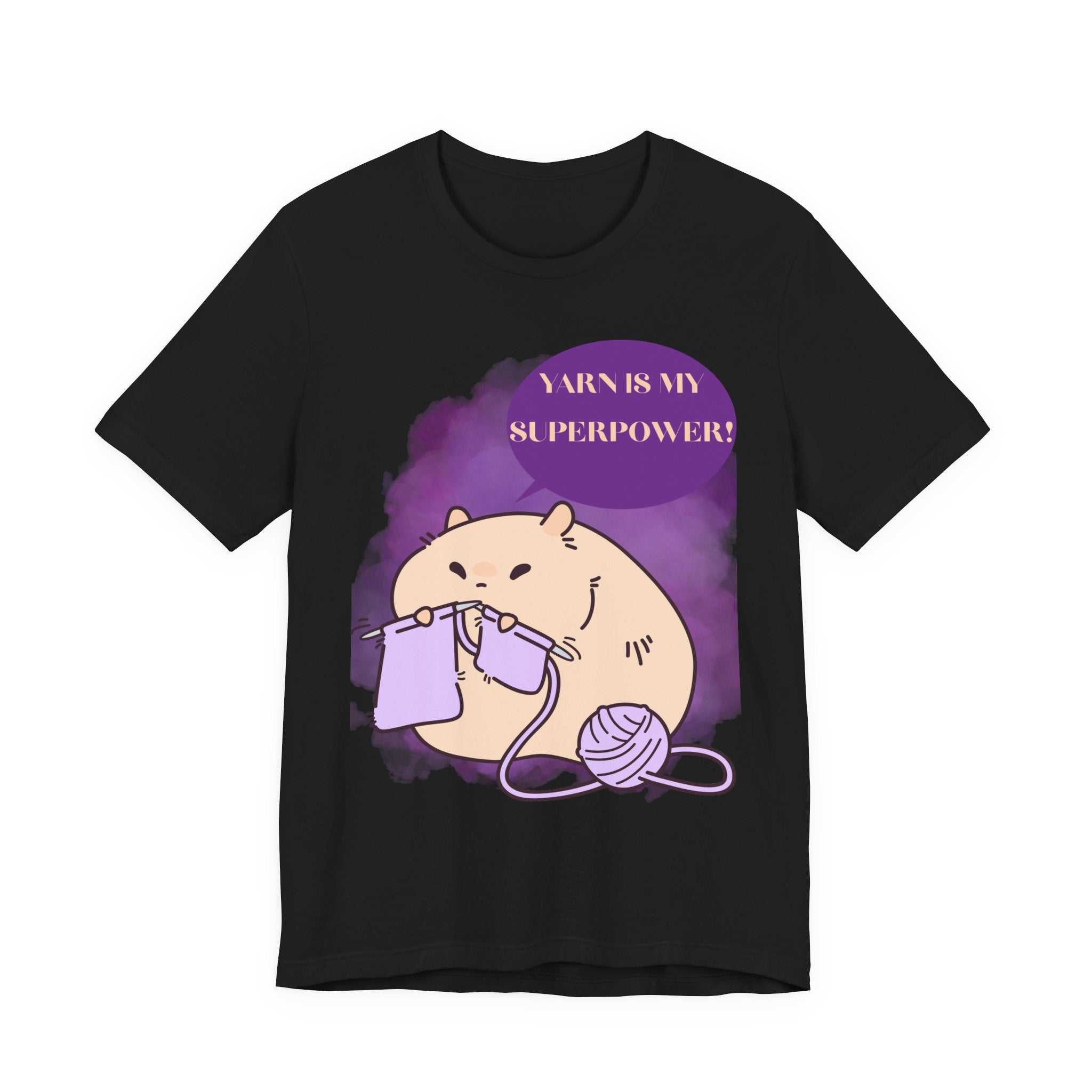 Yarn is my superpower! Crafty Knitting Tee for Crafters