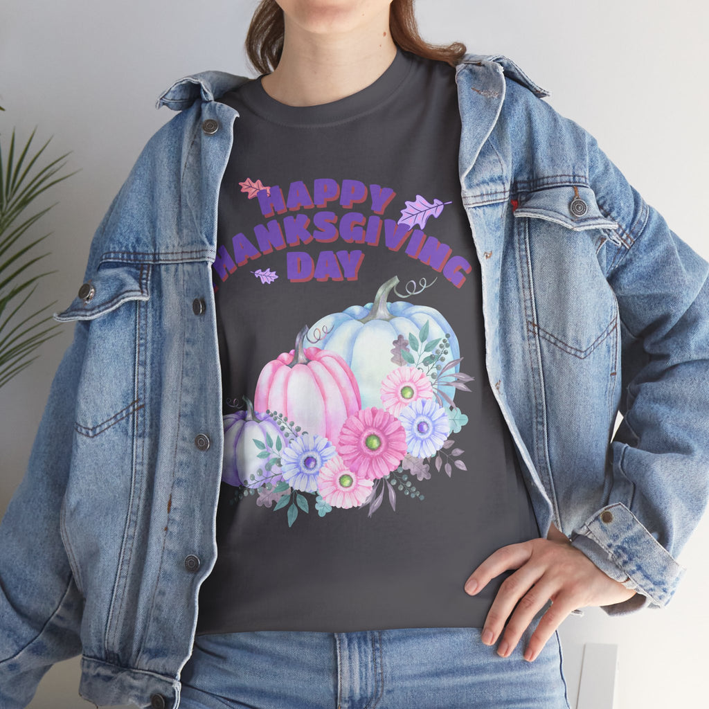 Thanksgiving Celebration Tee, Happy Thanksgiving Day Shirt, Fall T-Shirt, Holiday Gift, Unisex Cotton Top, Autumn Fashion