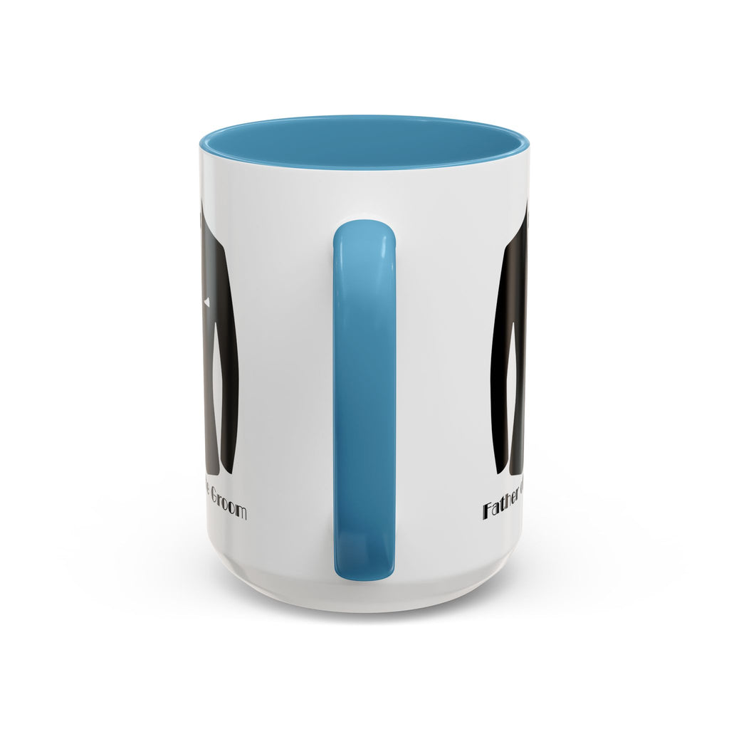 Father of the Groom Accent Coffee Mug 11/15 oz- Perfect Groomsmen Gift, Wedding Keepsake, Stylish Drinkware, Unique Wedding Favor
