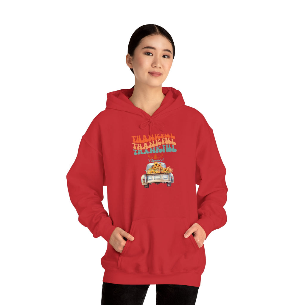 Thankful Vintage Hoodie - Cozy Unisex Sweatshirt for Fall, Thanksgiving Gathering, Gift, Casual Wear, Layering