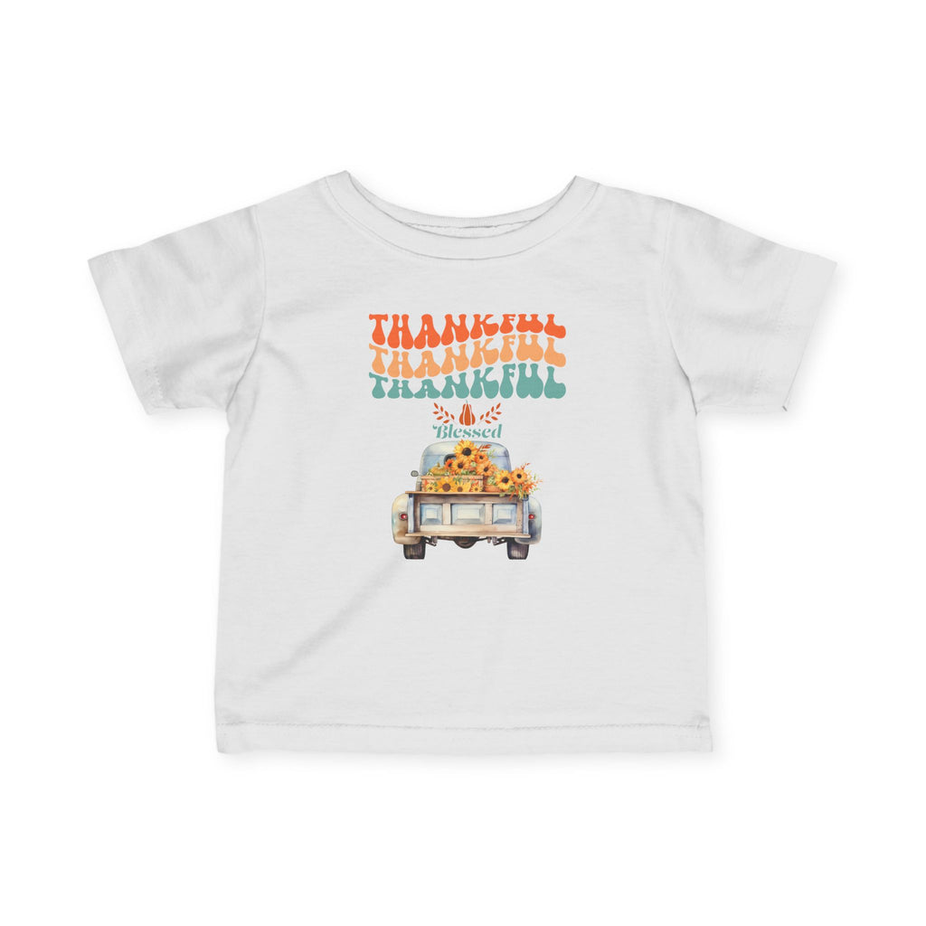 Thankful Infant T-Shirt, Cute Baby Tee, Thanksgiving Outfit, Fall Baby Clothing, Holiday Gift for Infants, Seasonal Wear