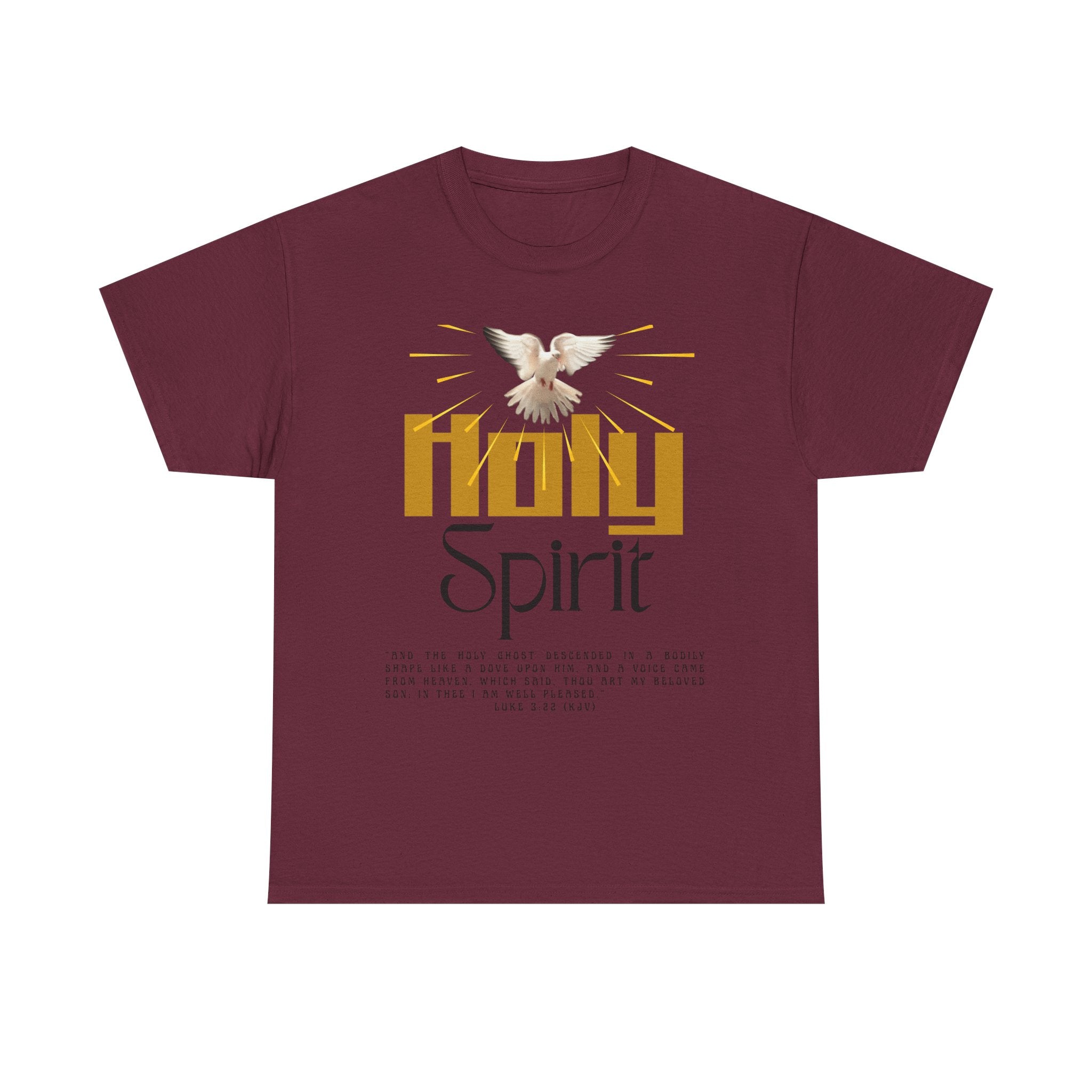 Christian T-shirts, Holy Spirit Unisex Heavy Cotton Tee, Inspirational T-Shirt for Faith Celebration, Christian Gift, Spiritual Attire, Religious Apparel