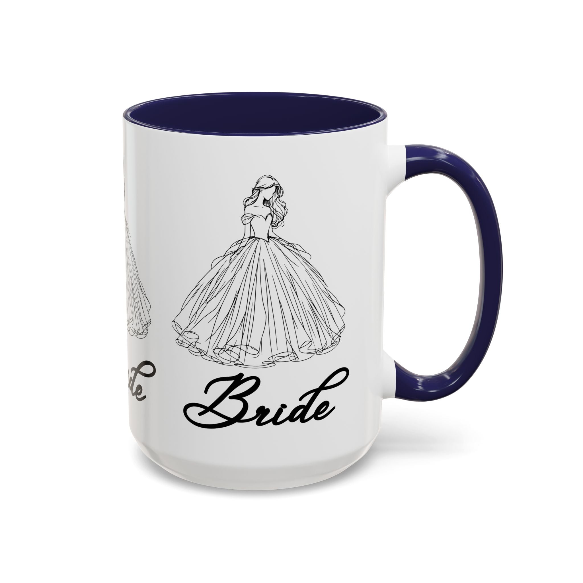 Bride Mug | Elegant Wedding Dress Design | Bridal Shower Gift & Keepsake