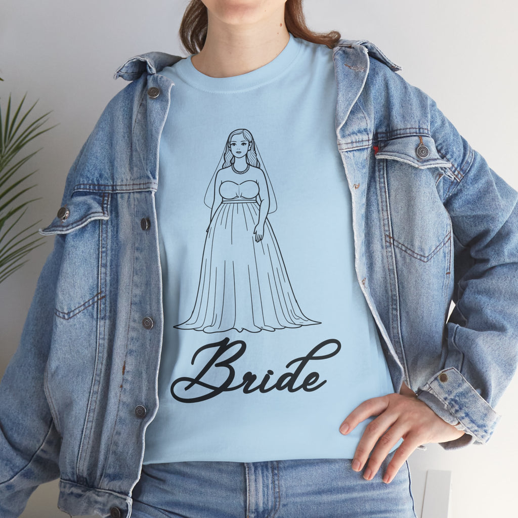 Bride Graphic Tee, Wedding Gift Shirt, Bridal Party Outfit, Engagement Celebration Top, Funny Bride Apparel, Unisex Heavy Cotton Tee