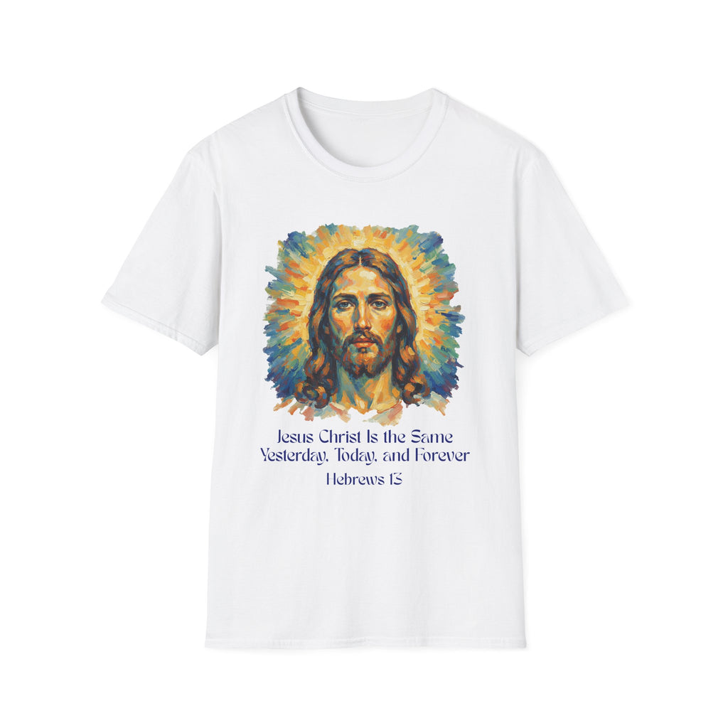 Jesus Christ Graphic Tee, Unisex Softstyle T-Shirt, Faith Apparel, Inspirational Gift, Religious Top