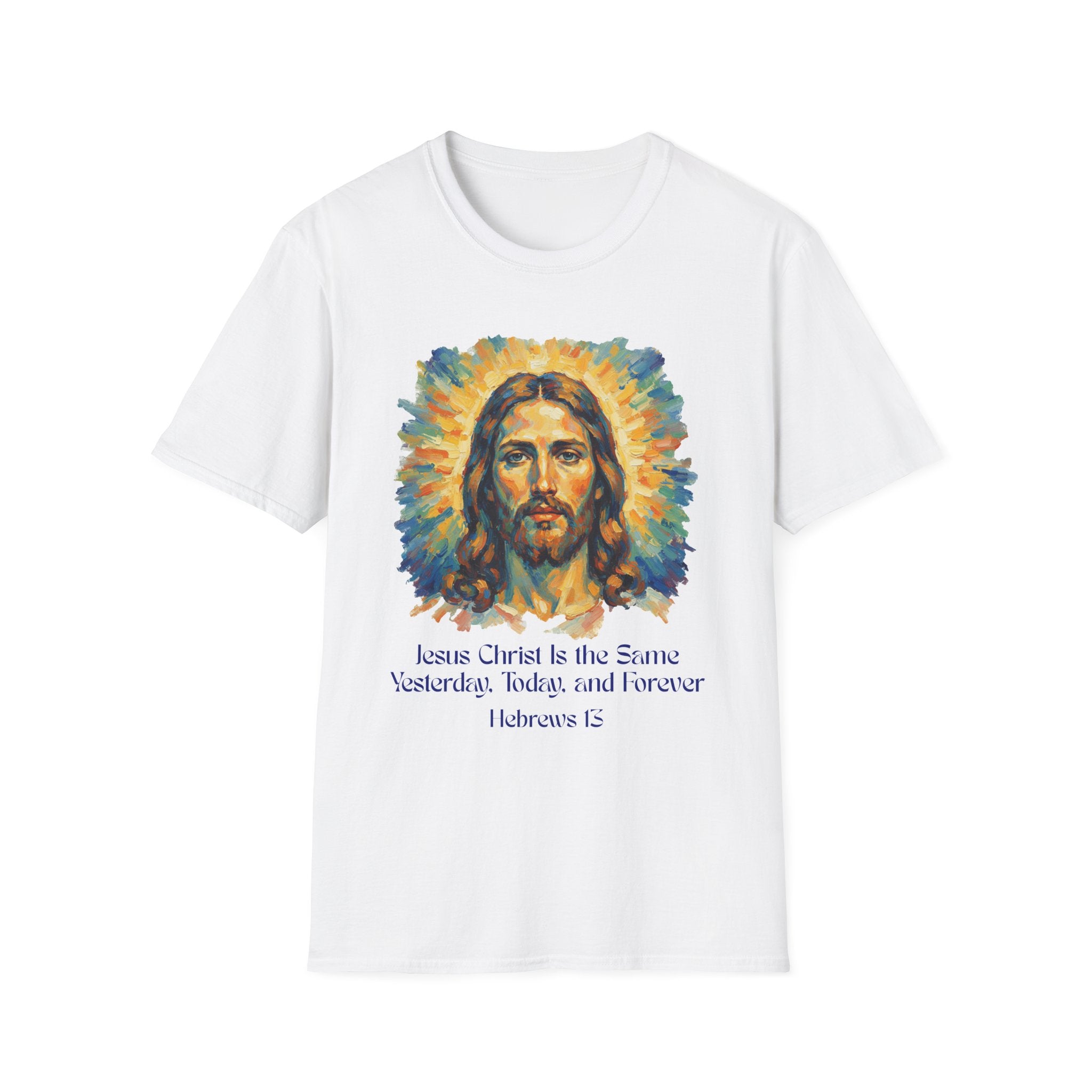 Jesus Christ Graphic Tee, Unisex Softstyle T-Shirt, Faith Apparel, Inspirational Gift, Religious Top