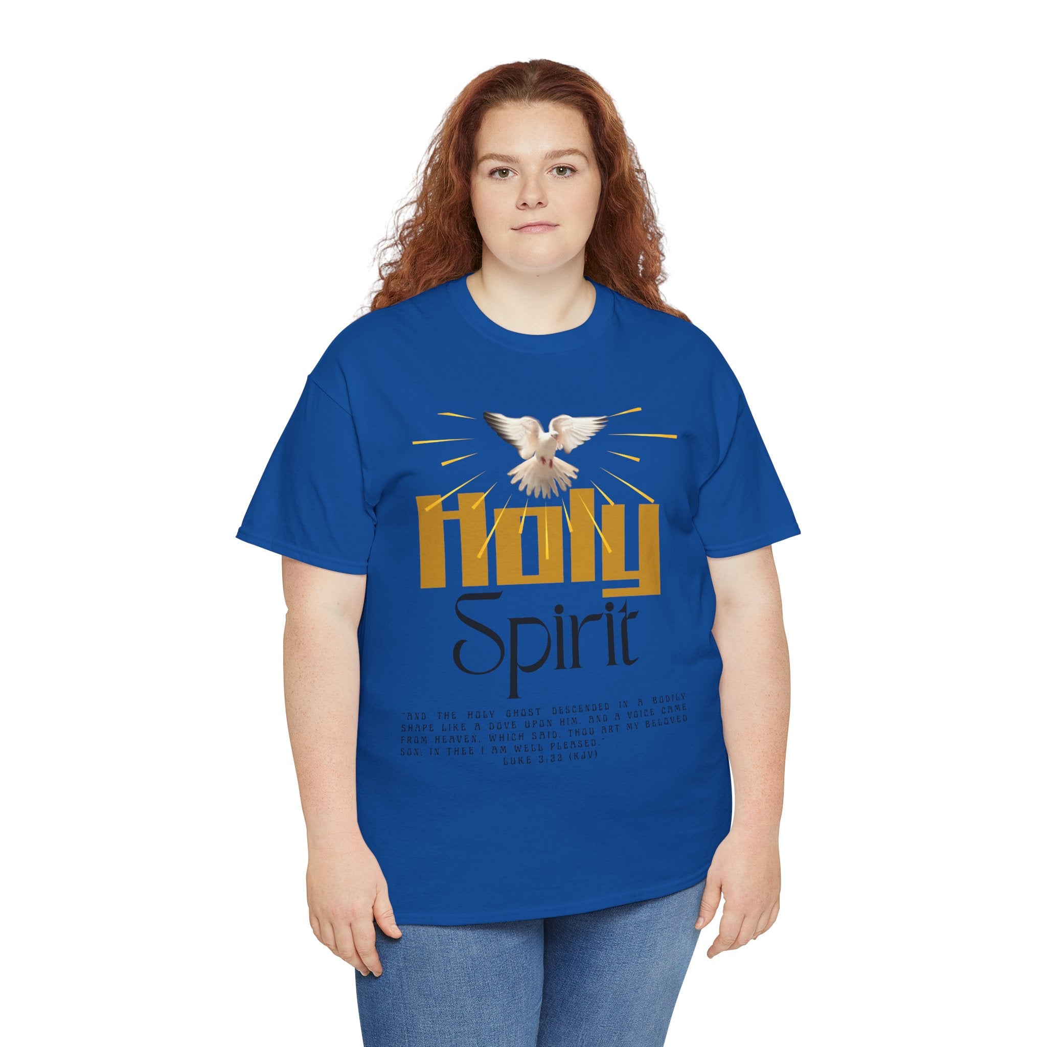 Christian T-shirts, Holy Spirit Unisex Heavy Cotton Tee, Inspirational T-Shirt for Faith Celebration, Christian Gift, Spiritual Attire, Religious Apparel