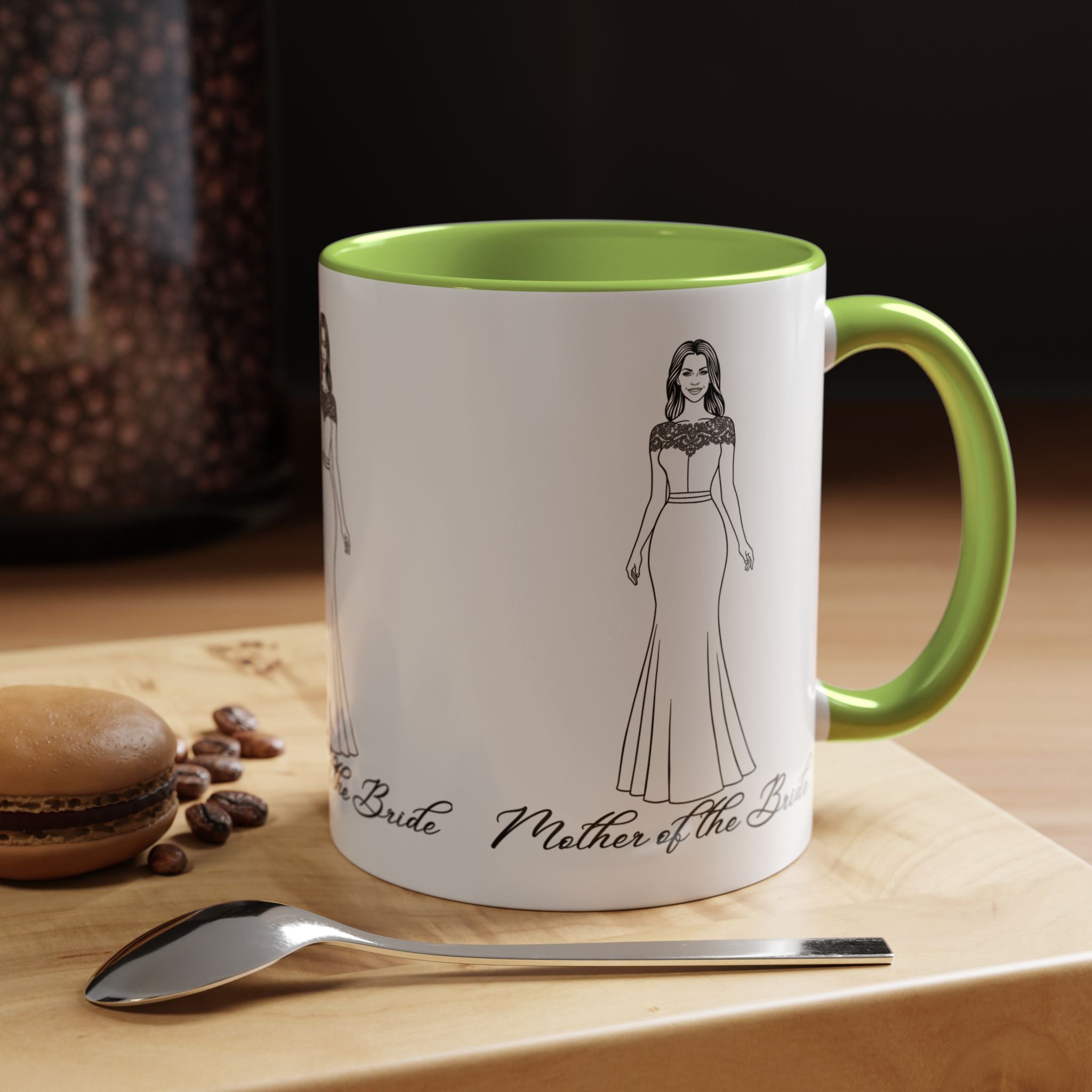 The Mother of the Bride- Accent Coffee Mug (11, 15oz)