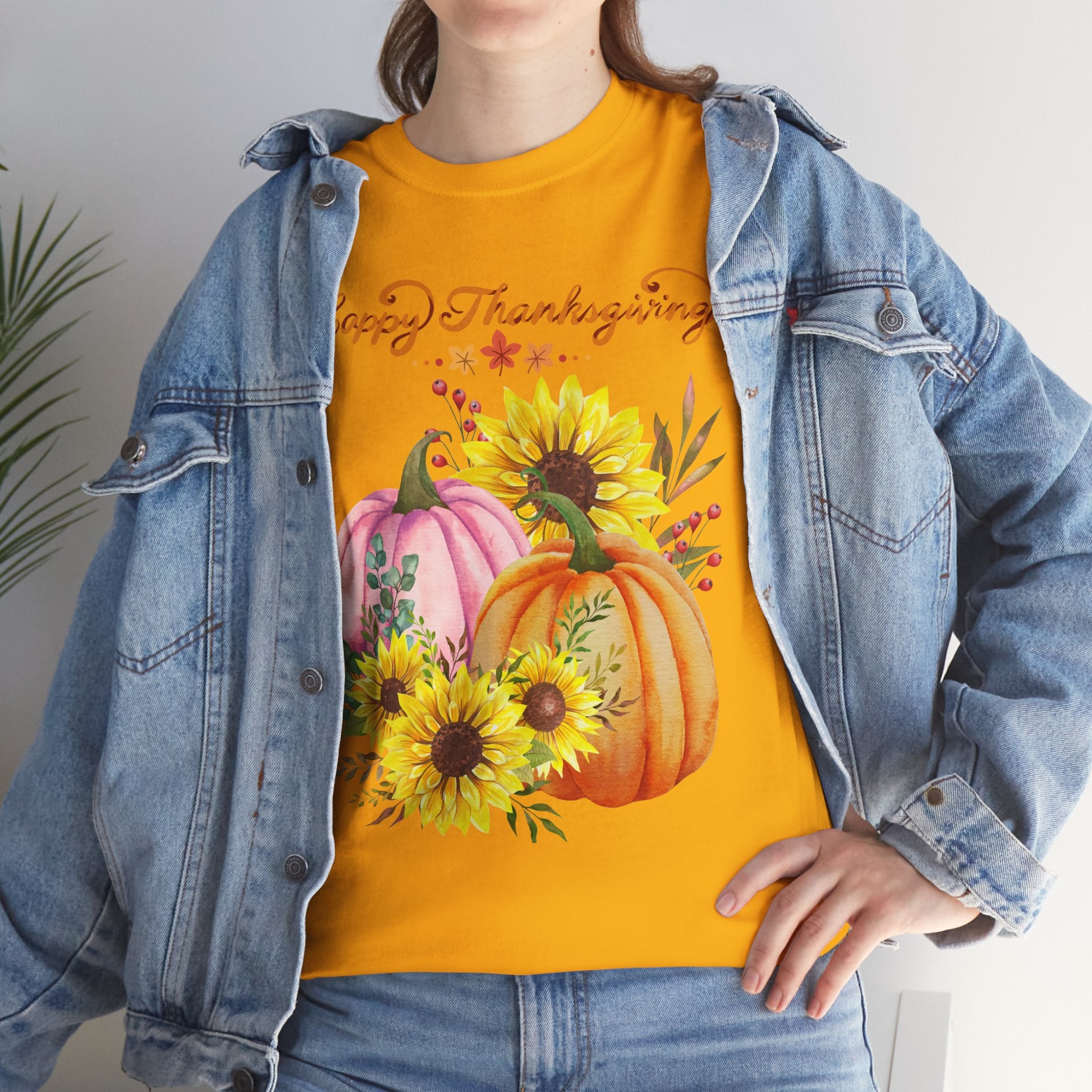 Thanksgiving T-shirts, Pumpkin Tee, Autumn Shirt, Unisex Fall Apparel, Holiday Gift, Cozy Outfit, Harvest Festival Clothing