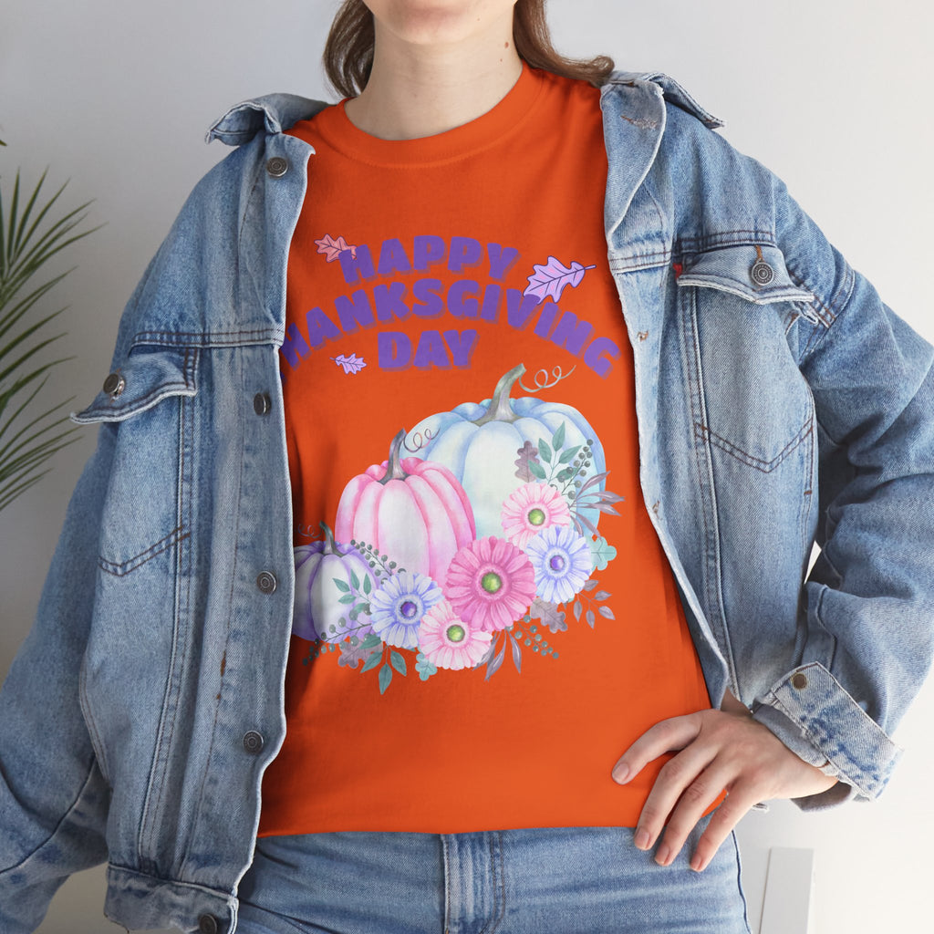 Thanksgiving Celebration Tee, Happy Thanksgiving Day Shirt, Fall T-Shirt, Holiday Gift, Unisex Cotton Top, Autumn Fashion