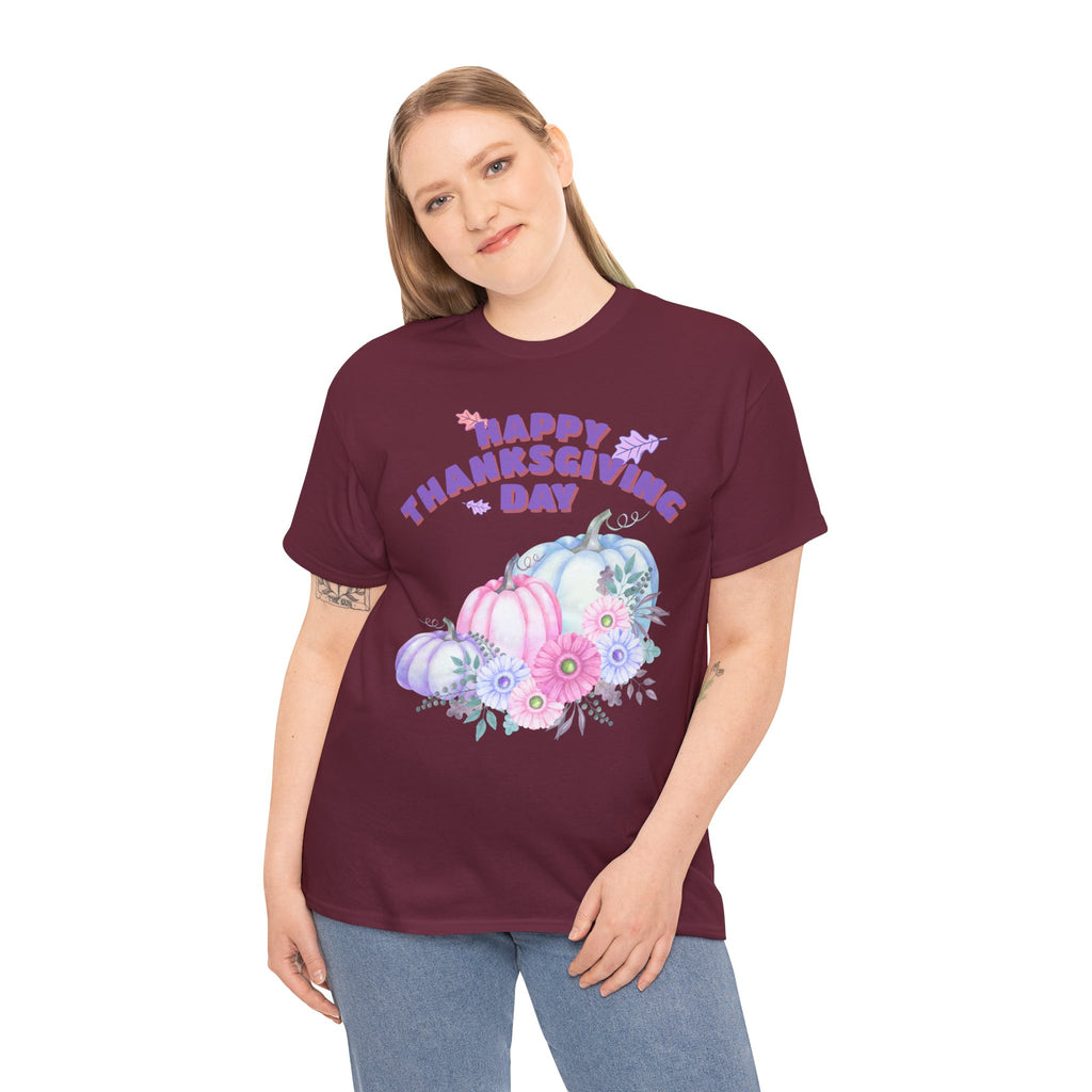 Thanksgiving Celebration Tee, Happy Thanksgiving Day Shirt, Fall T-Shirt, Holiday Gift, Unisex Cotton Top, Autumn Fashion