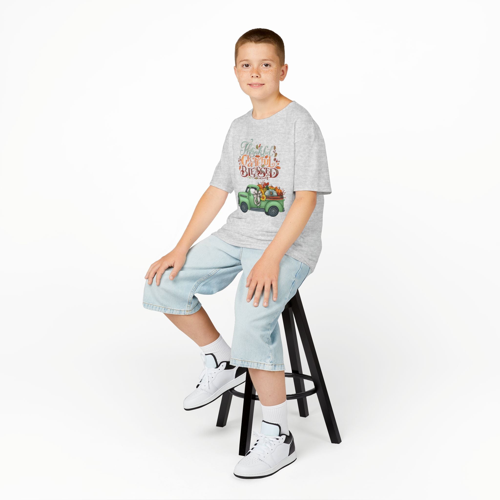 Blessed Fall Kids Tee, Adorable Autumn Shirt, Cute Harvest T-Shirt, Thanksgiving Gift for Kids, Comfy Cotton Youth Apparel