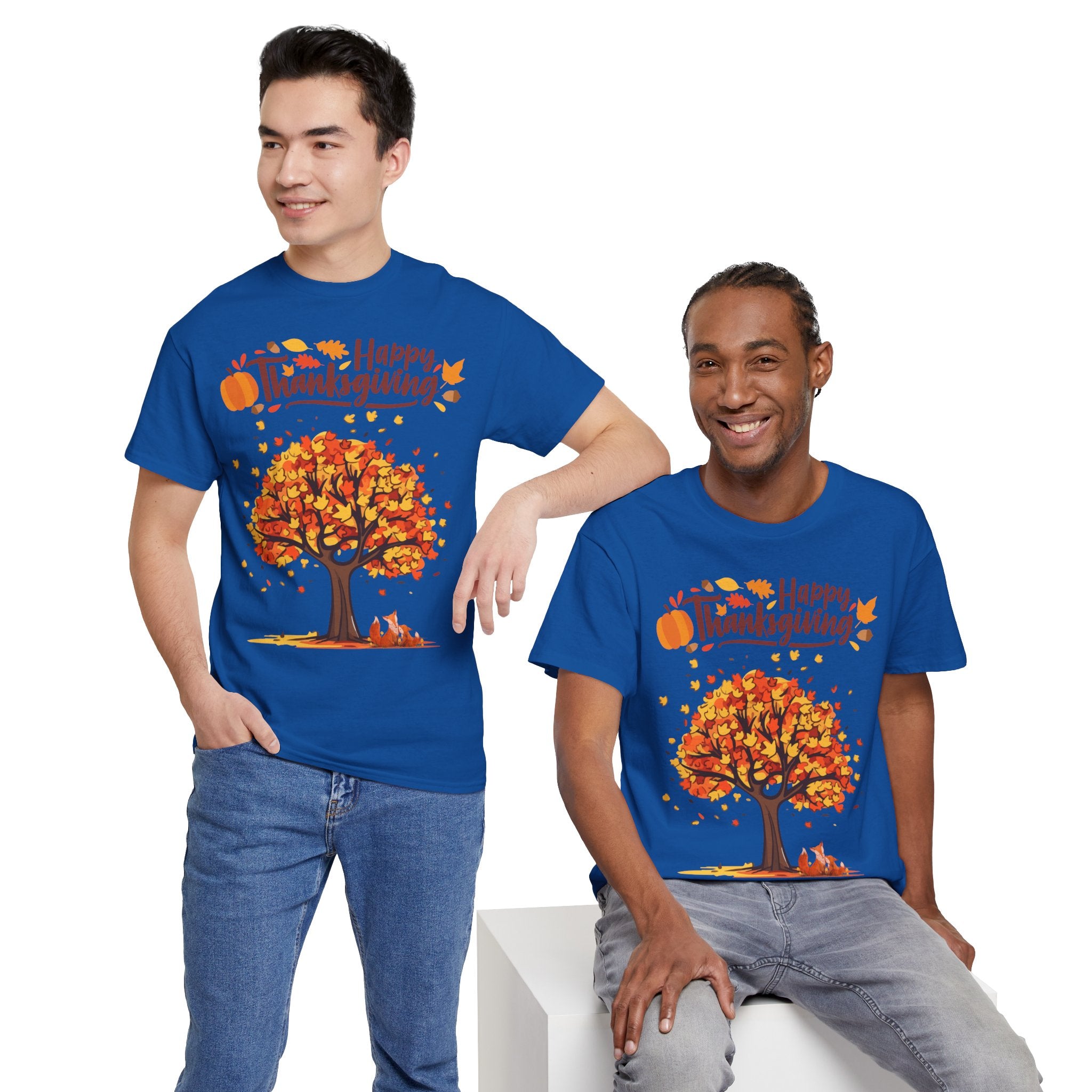 Thanksgiving Tree Tee, Autumn Shirt, Fall Apparel, Family Gathering Top, Seasonal Wear, Thanksgiving Gift