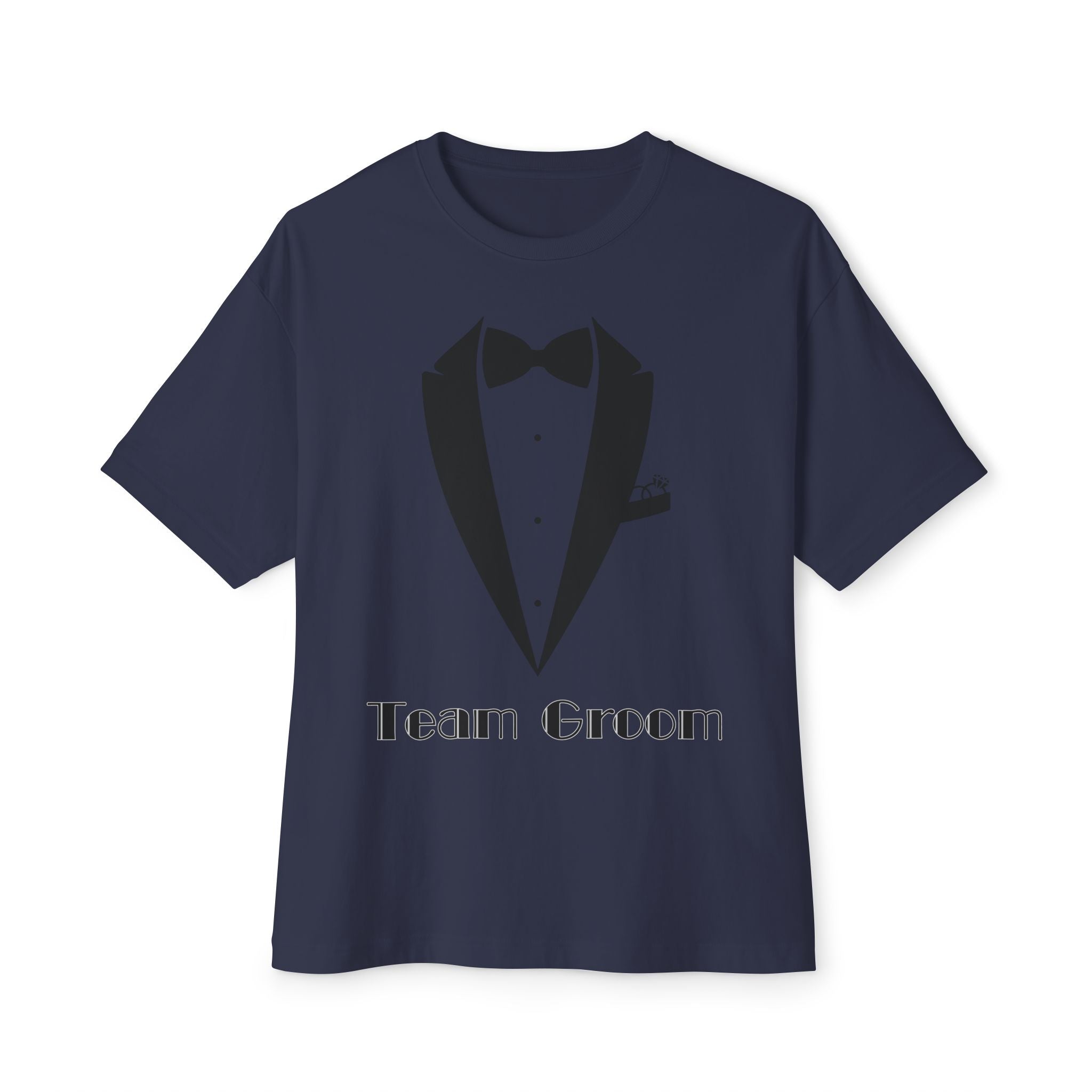 Groom's Team T-Shirt, Casual Wedding Tee, Unisex Oversized Tee, Bridal Party Gift, Groom Squad Shirt, Funny Wedding Apparel