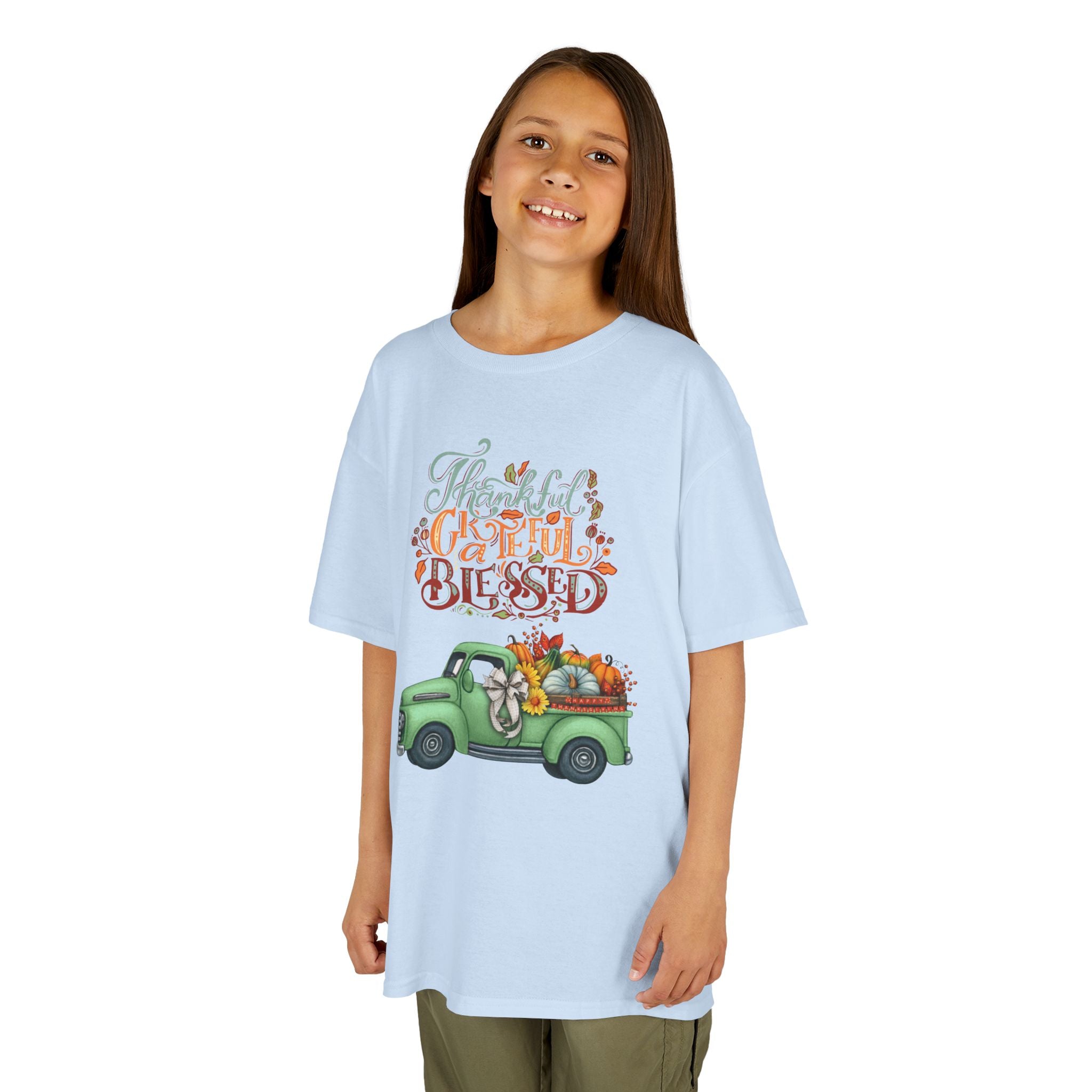 Blessed Fall Kids Tee, Adorable Autumn Shirt, Cute Harvest T-Shirt, Thanksgiving Gift for Kids, Comfy Cotton Youth Apparel