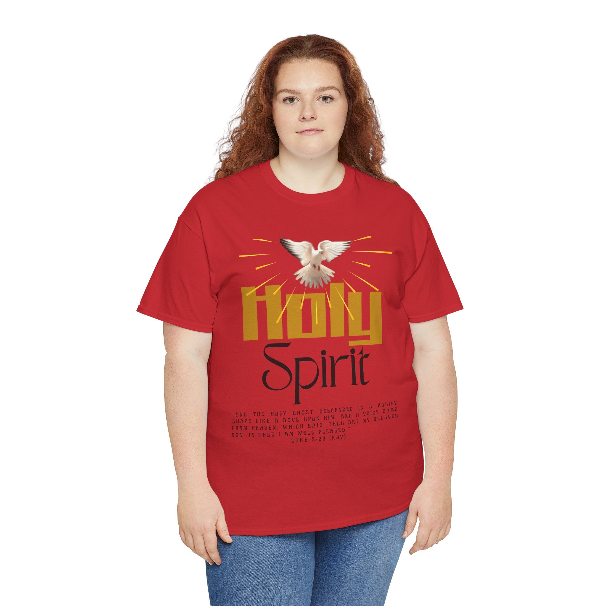 Christian T-shirts, Holy Spirit Unisex Heavy Cotton Tee, Inspirational T-Shirt for Faith Celebration, Christian Gift, Spiritual Attire, Religious Apparel
