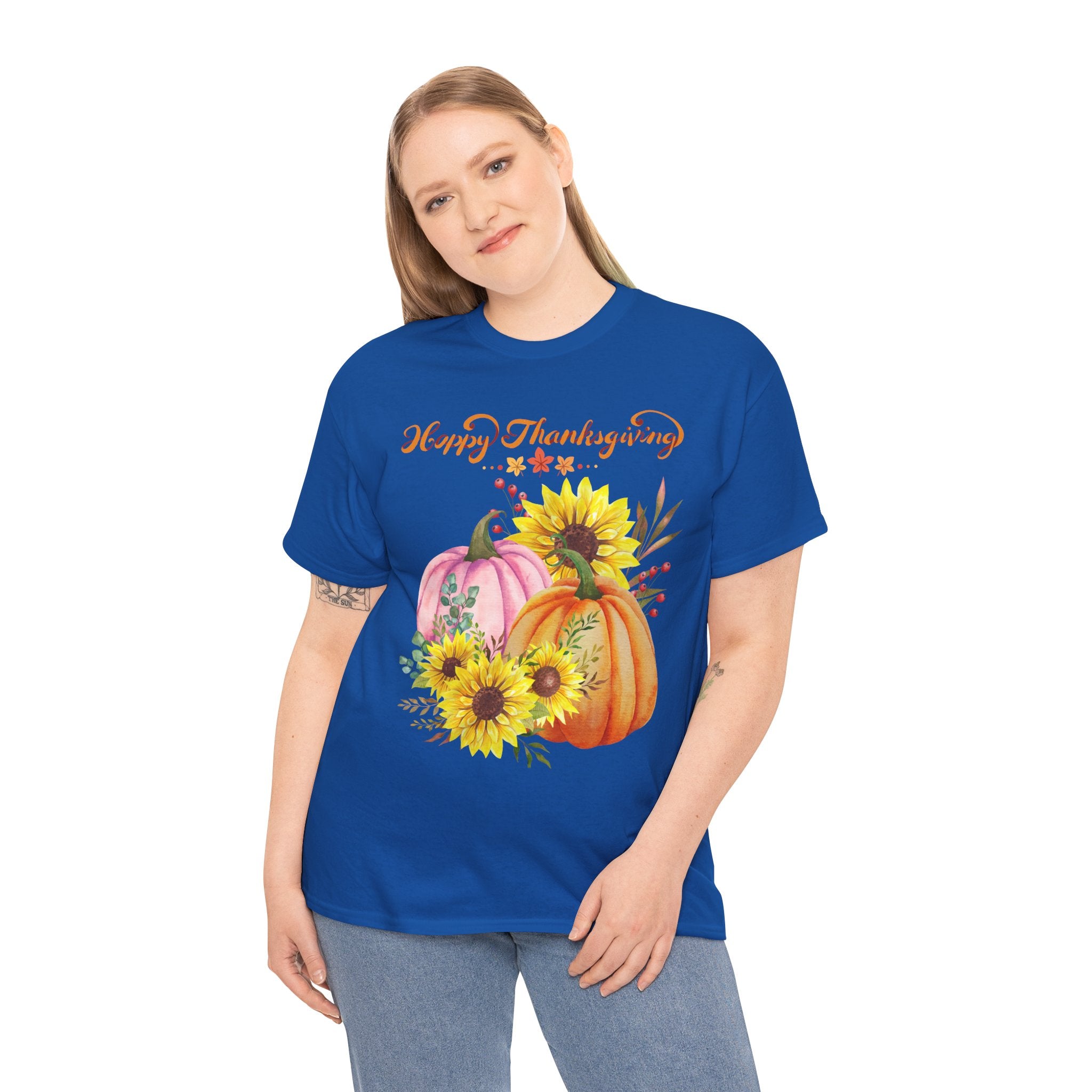 Thanksgiving T-shirts, Pumpkin Tee, Autumn Shirt, Unisex Fall Apparel, Holiday Gift, Cozy Outfit, Harvest Festival Clothing