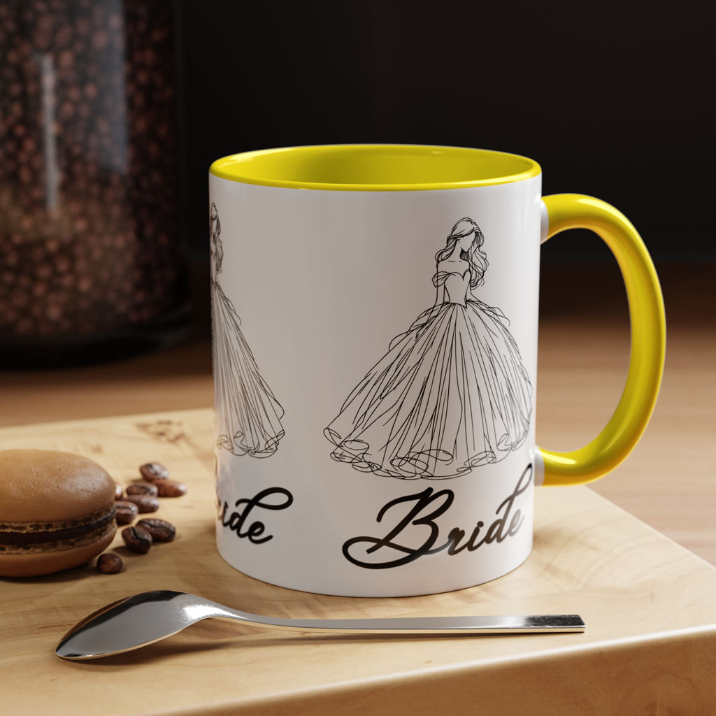 Bride Mug | Elegant Wedding Dress Design | Bridal Shower Gift & Keepsake