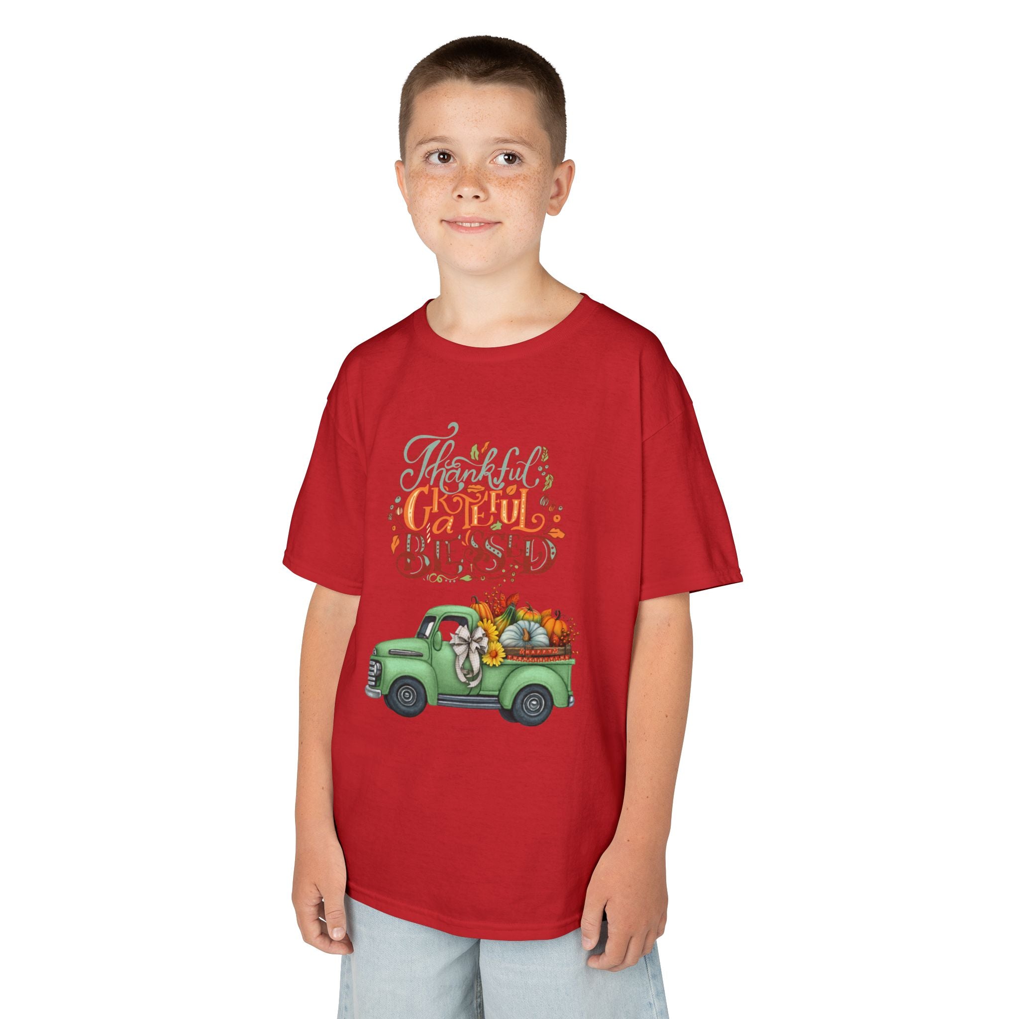 Blessed Fall Kids Tee, Adorable Autumn Shirt, Cute Harvest T-Shirt, Thanksgiving Gift for Kids, Comfy Cotton Youth Apparel