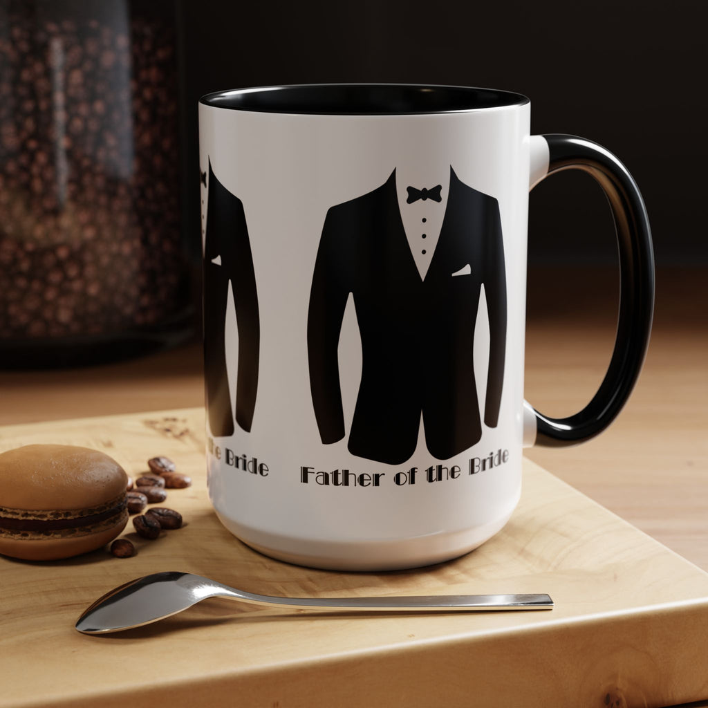 Father of the Bride Mug  11, 15oz| Wedding Day Gift | Elegant Keepsake for Dad