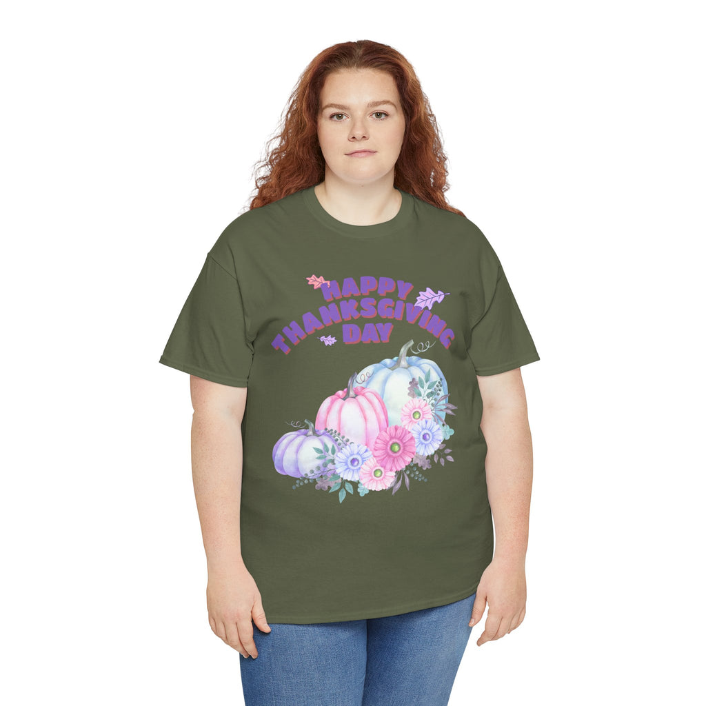 Thanksgiving Celebration Tee, Happy Thanksgiving Day Shirt, Fall T-Shirt, Holiday Gift, Unisex Cotton Top, Autumn Fashion