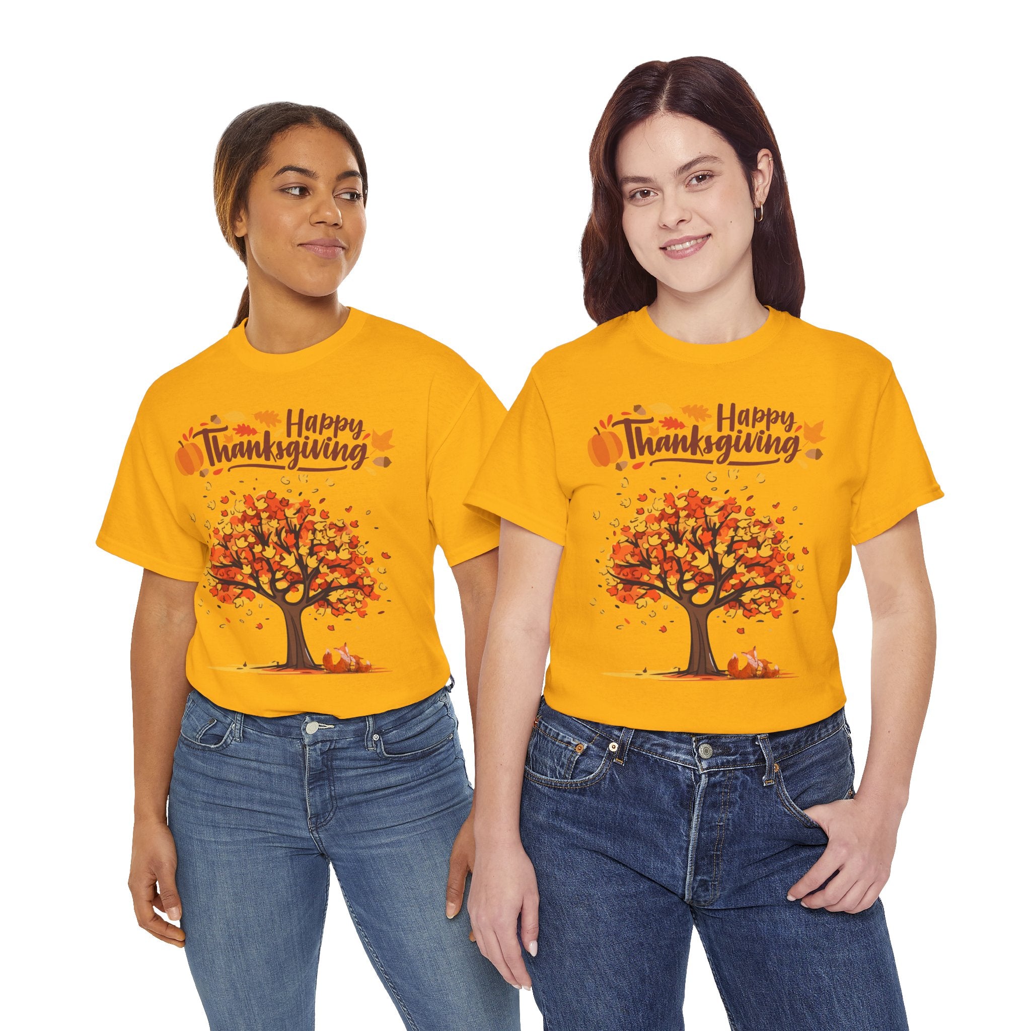 Thanksgiving Tree Tee, Autumn Shirt, Fall Apparel, Family Gathering Top, Seasonal Wear, Thanksgiving Gift