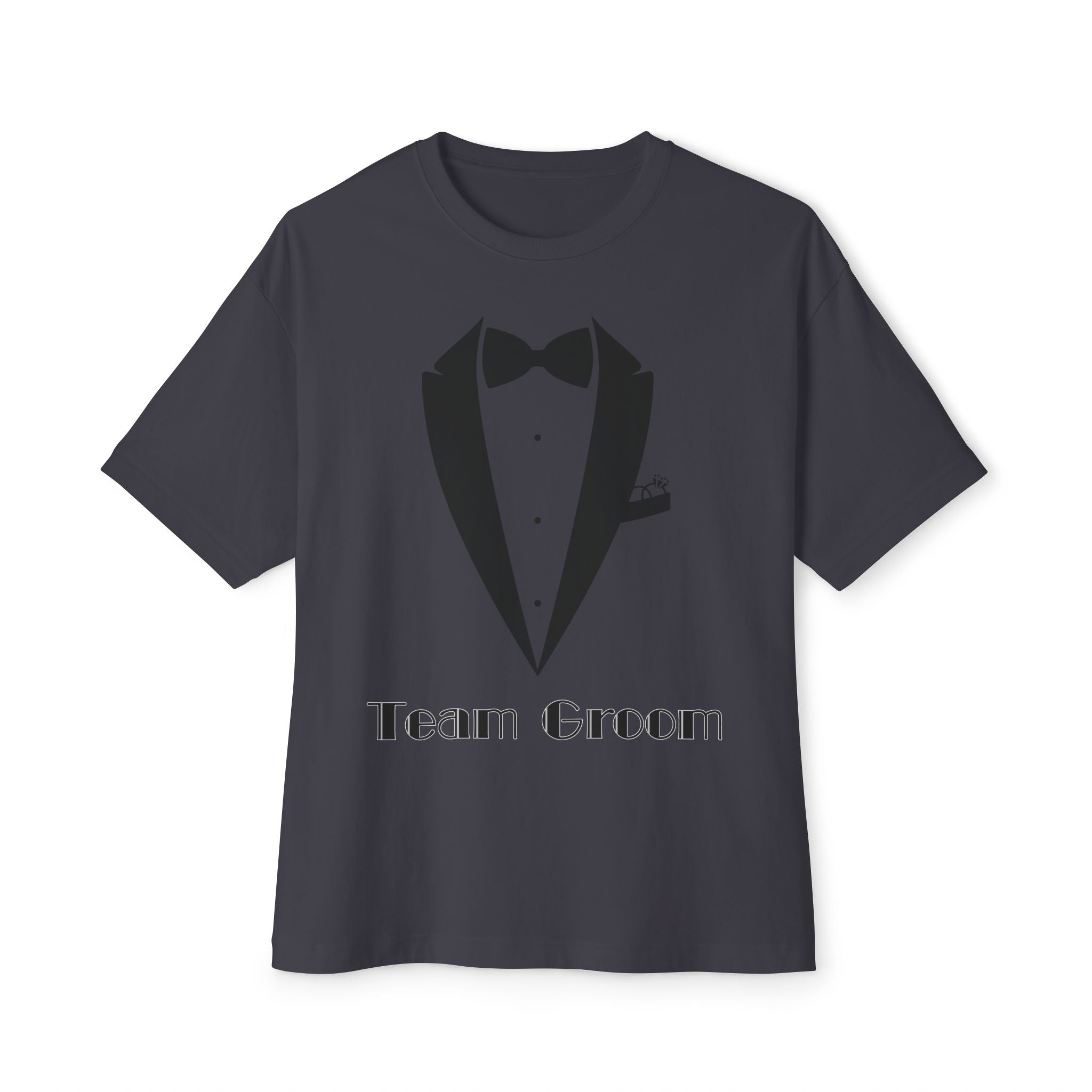 Groom's Team T-Shirt, Casual Wedding Tee, Unisex Oversized Tee, Bridal Party Gift, Groom Squad Shirt, Funny Wedding Apparel